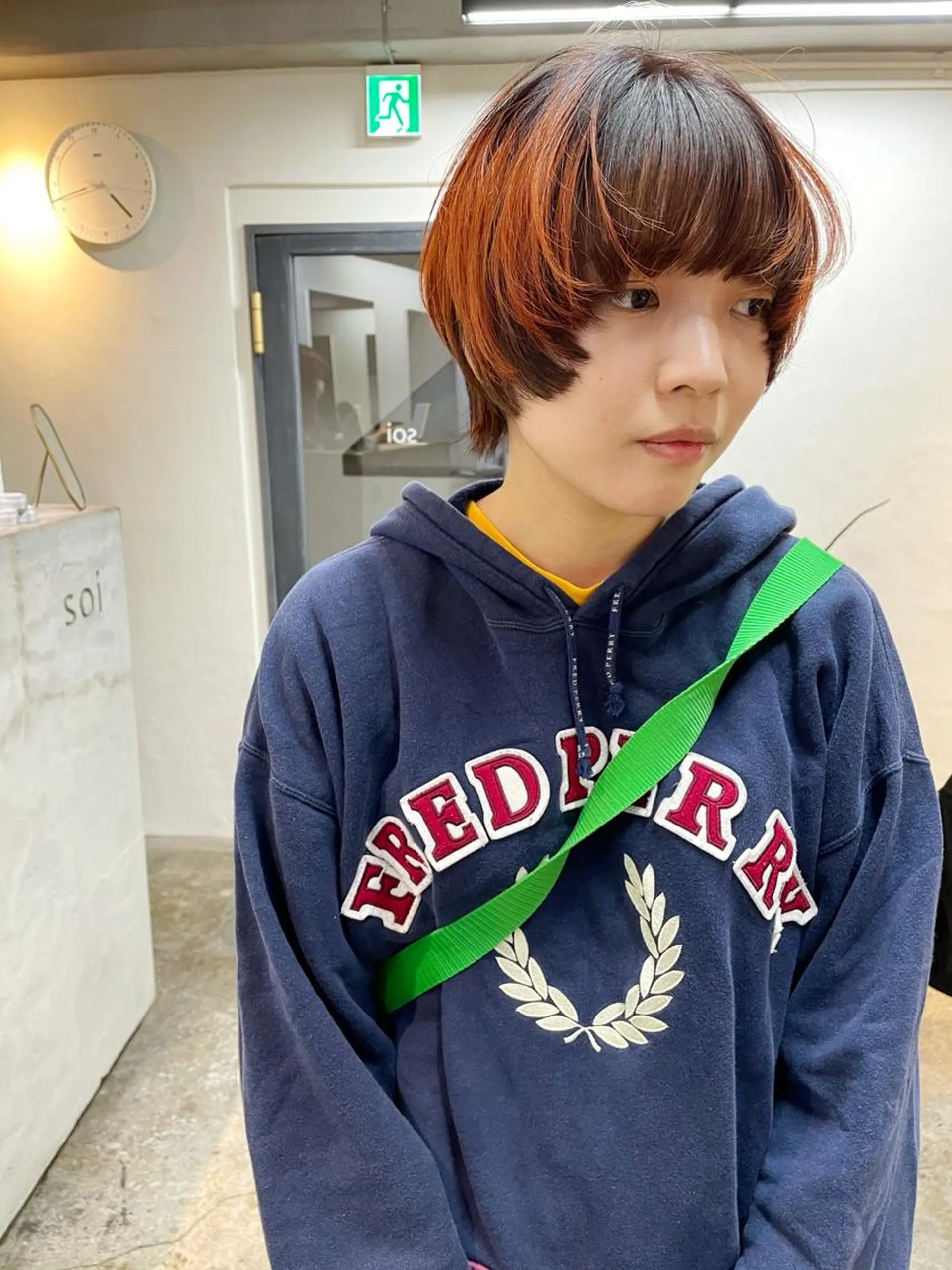 ショート カラー ヘアアレンジ 丸山渉/表参道 レイヤーボブのヘアスタイル