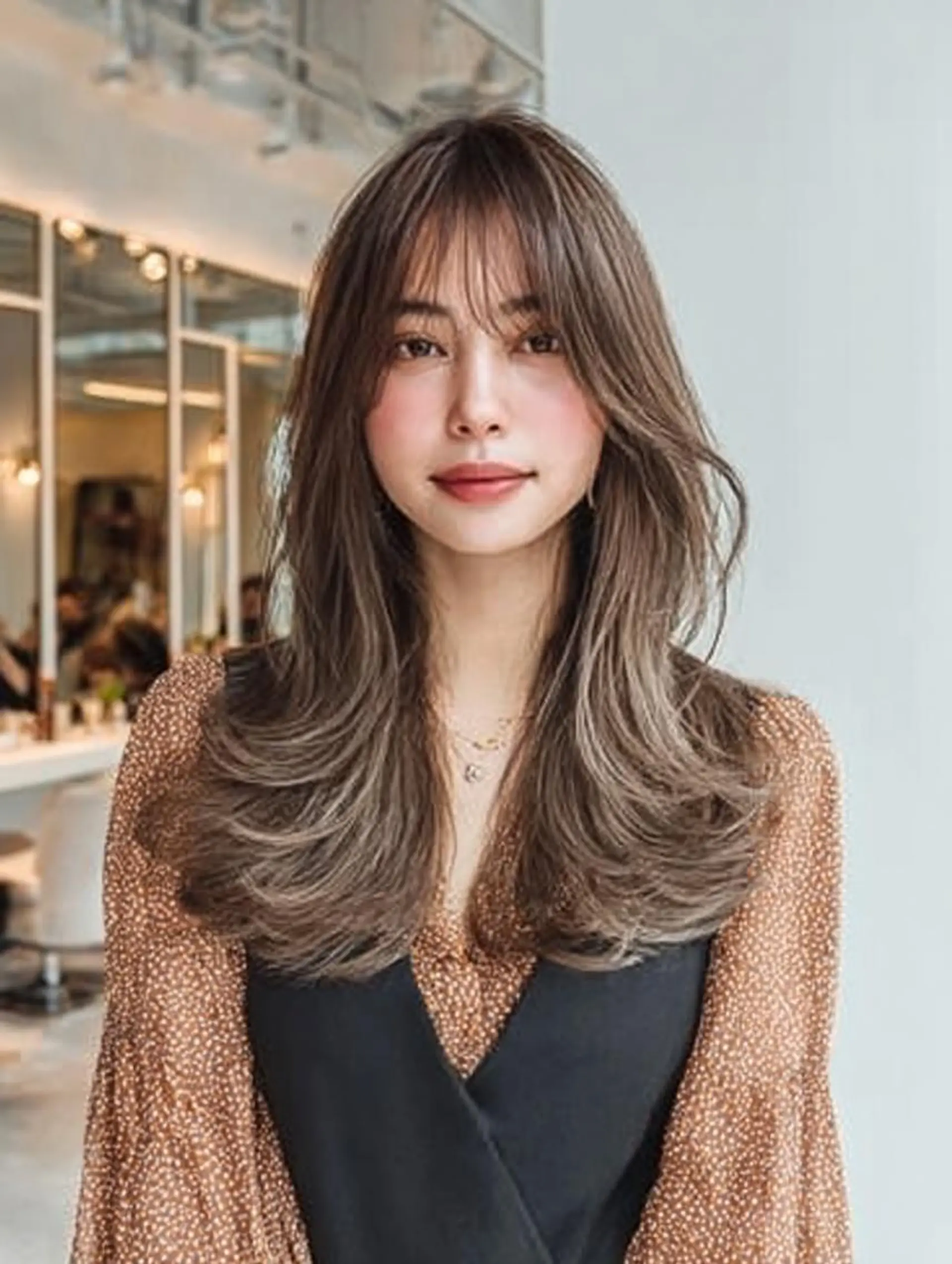 セミロング ハッシュカット 髪質改善 レイヤーカット 縮毛矯正 トリートメント カット ヘアカラー トリートメント 生艶髪&レイヤー🔔 渋谷お薦めNo.1✨のヘアスタイル