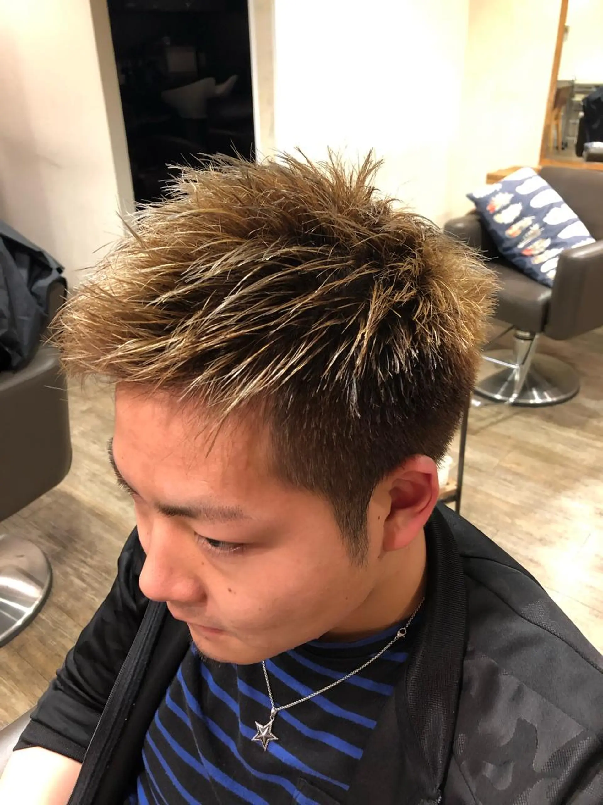 ショート カラー bifino.rilune for men所属・rilune matsuoのヘアスタイル