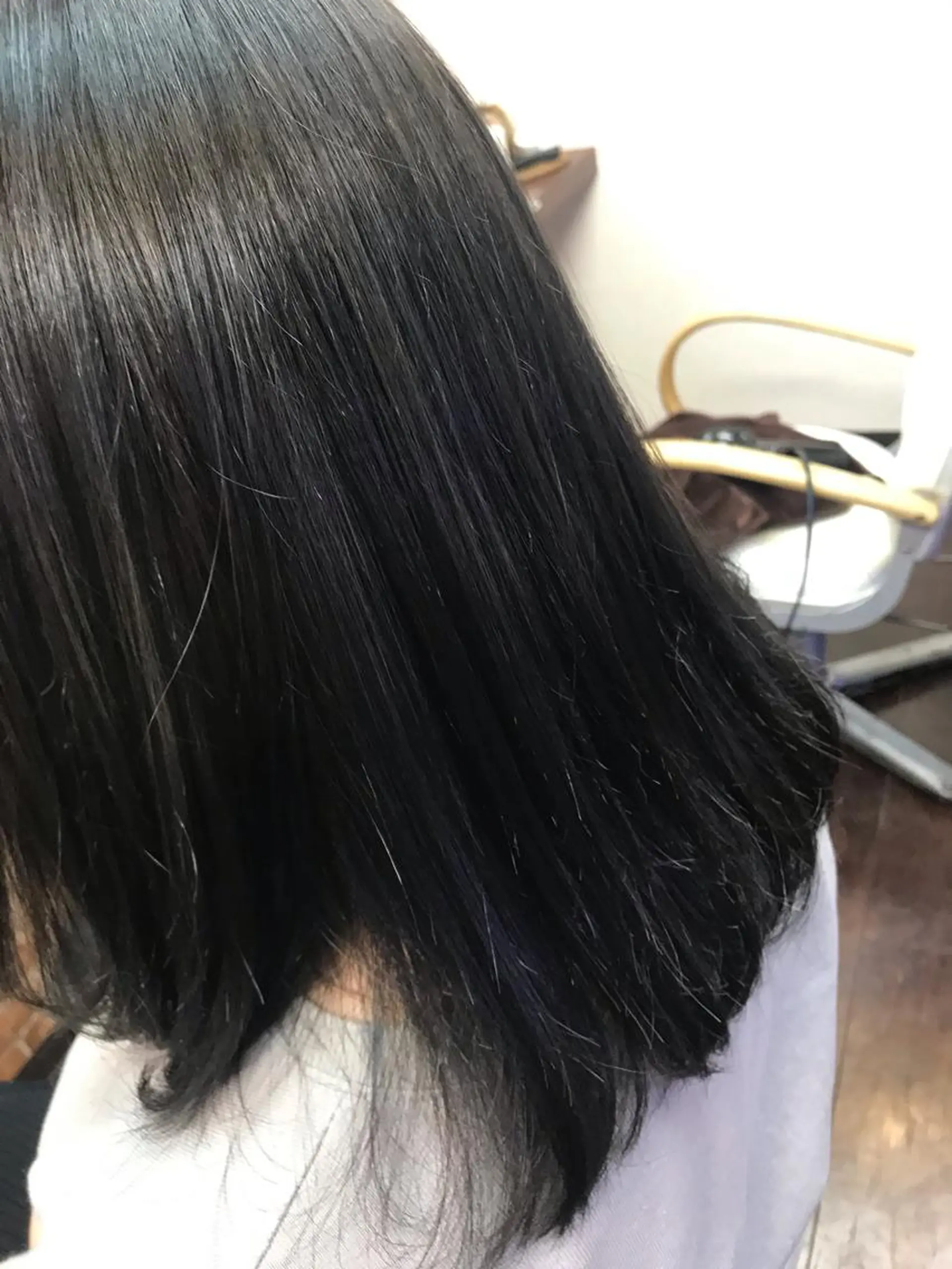 セミロング カラー 桧山 真のヘアスタイル
