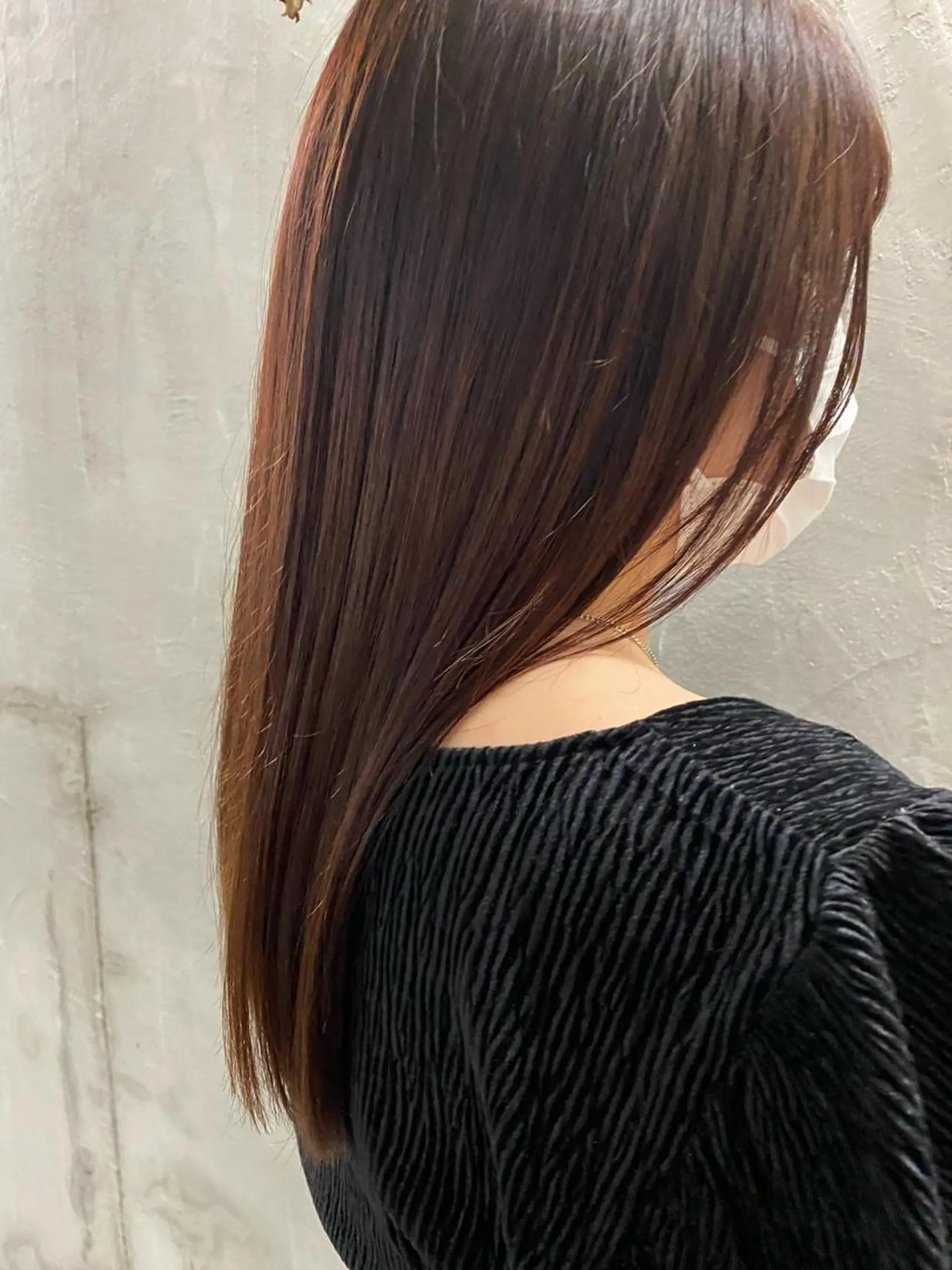 セミロング カラー ブラウンカラー ピンクカラー ピンクブラウン お任せヘア☘️☘️ 及川渚のヘアスタイル