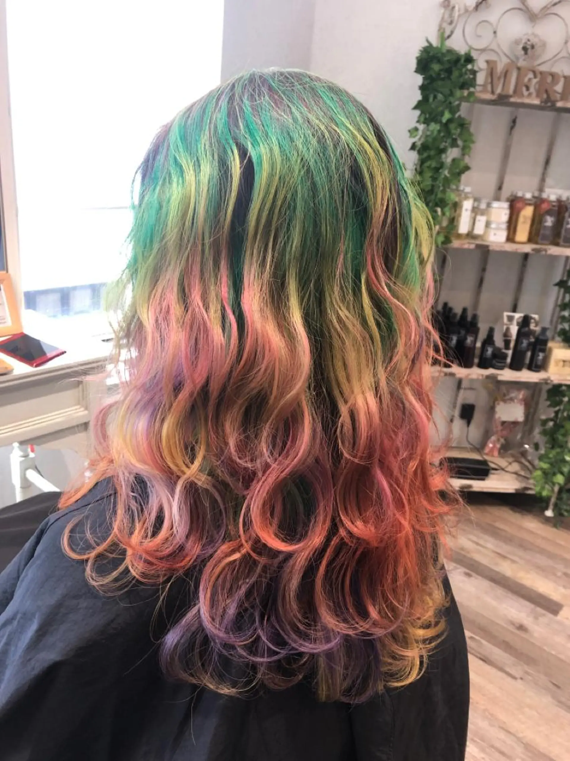 ロング カラー 皆巳 達郎のヘアスタイル