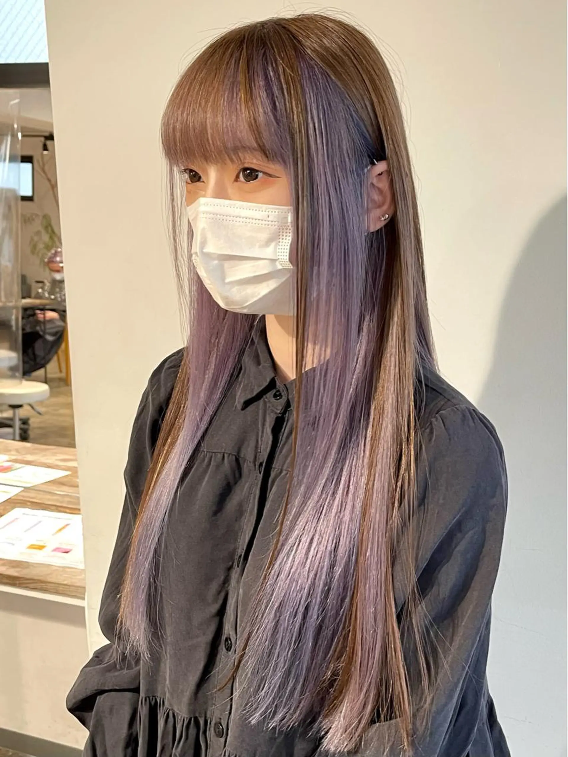 ロング 学生 レイヤーカット メンズケアブリーチ 特化🔥村田のヘアスタイル