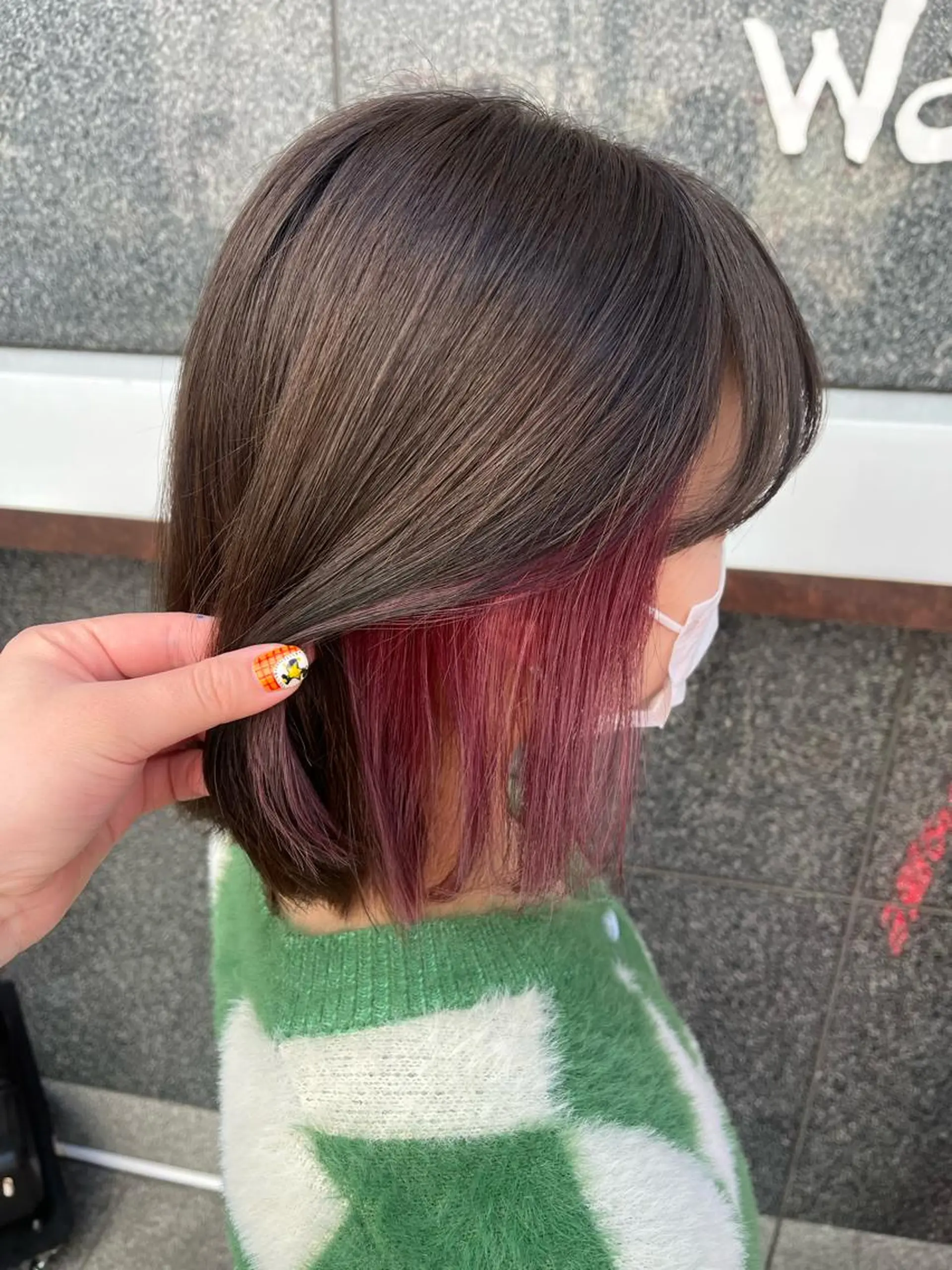 ミディアム カラー ラベンダーカラー ピンクカラー ピンクラベンダー ヘアカラー トリートメント ヘアセット 韓国/インナーカラー 🍑YUI🍑のヘアスタイル