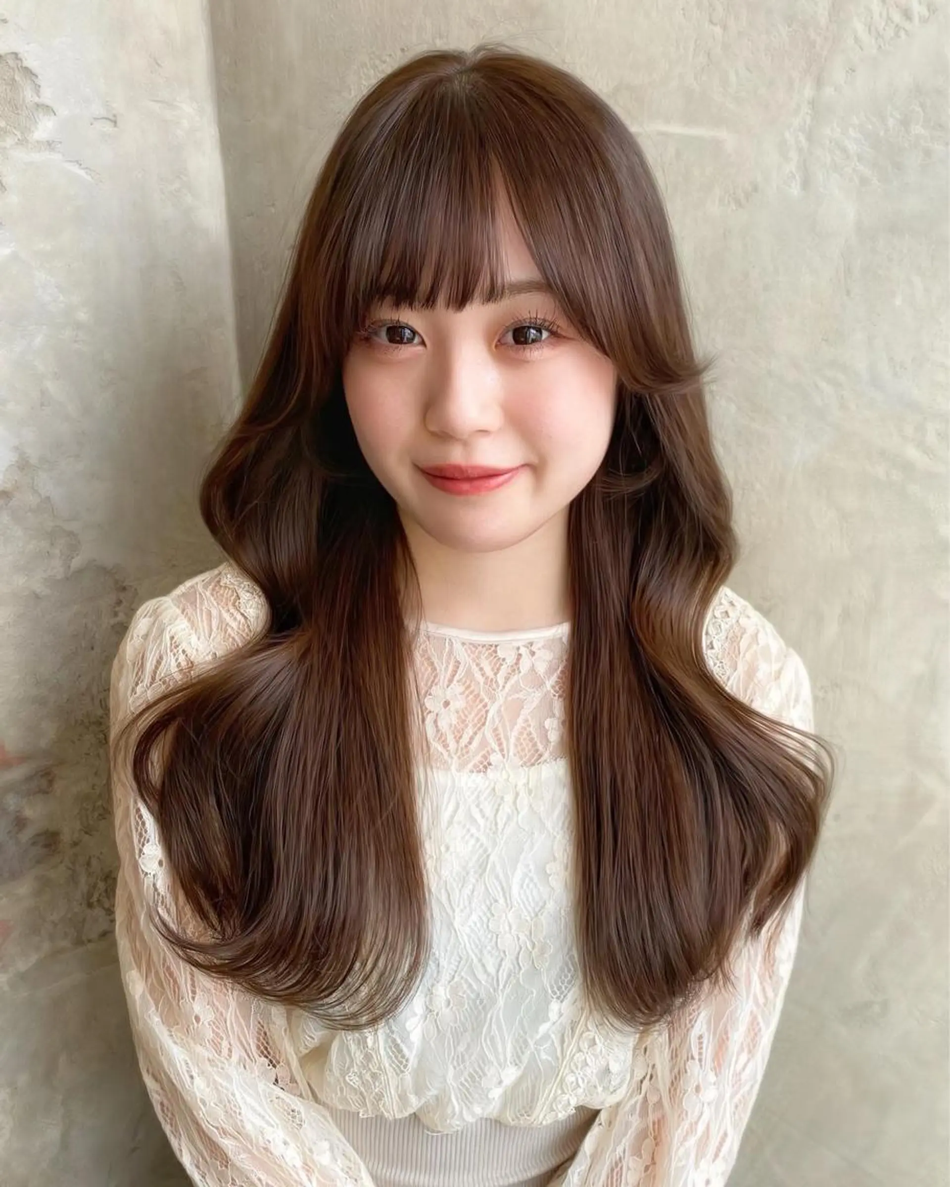 ロング カラー 顔まわりカット🌟 くびれヘア/寺門遥輝のヘアスタイル