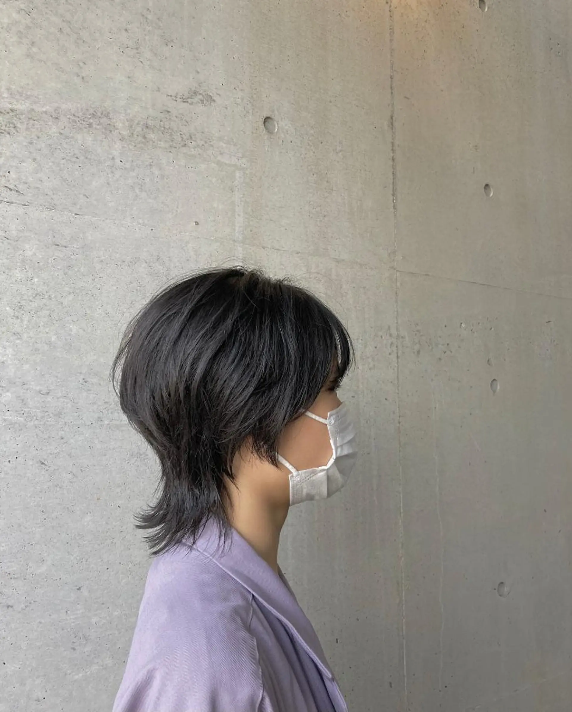 ミディアム カット ヘアカラー トリートメント はまべ です☆のヘアスタイル