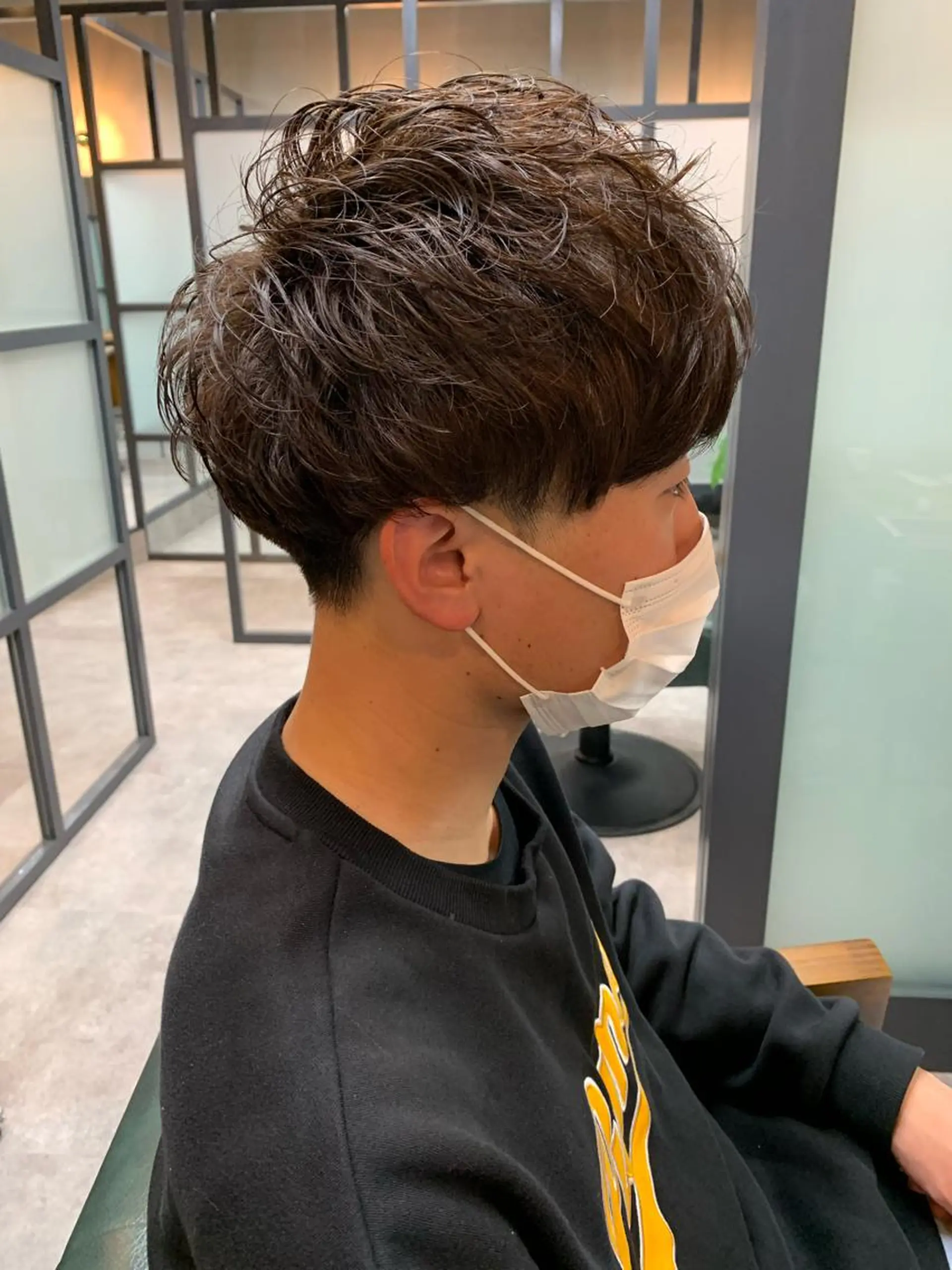 ショート パーマ メンズ カット 【S.BROOM】 店長　西川徹のヘアスタイル