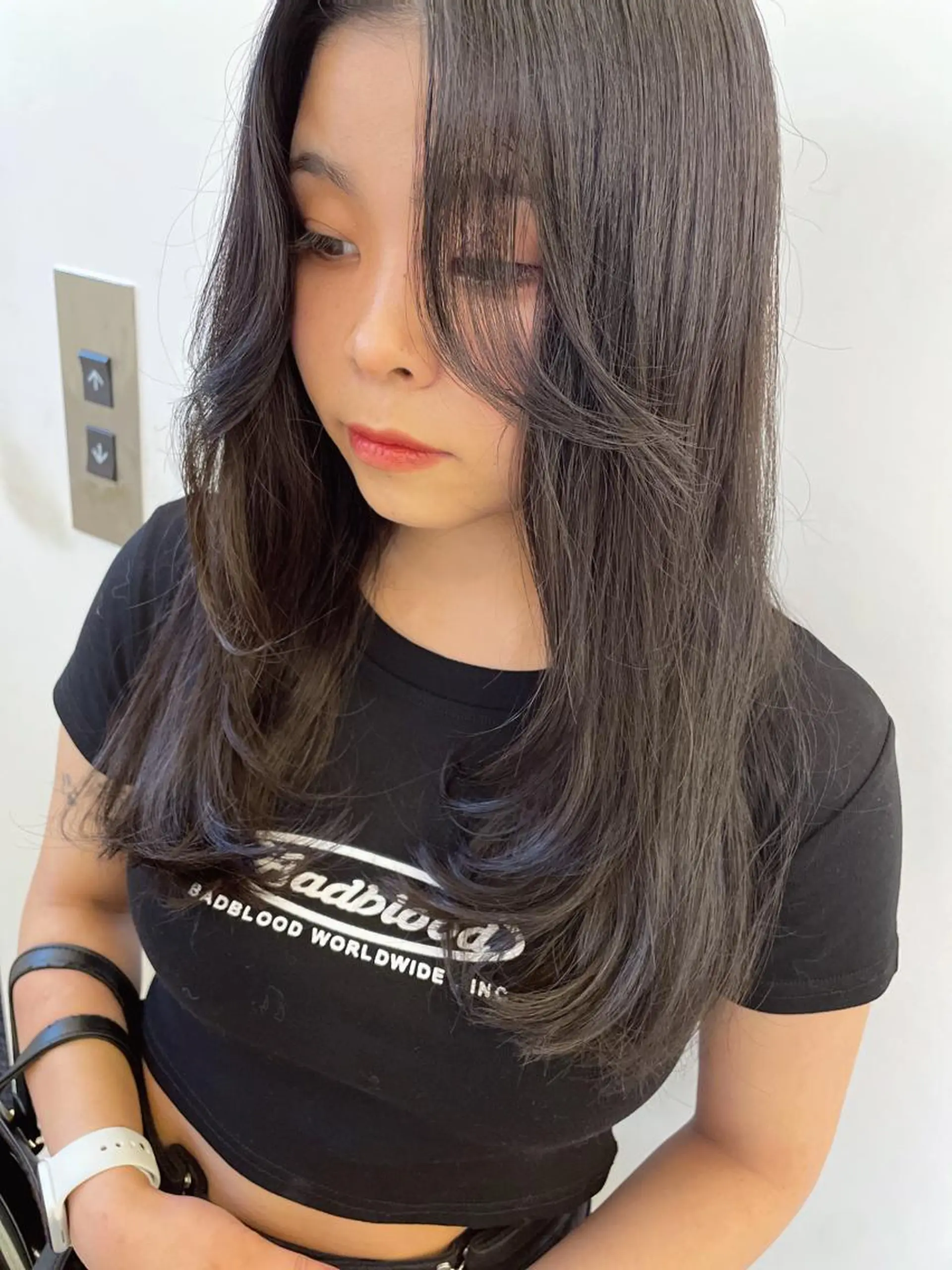 セミロング 💘韓国レイヤー上 品カラーruru💘のヘアスタイル