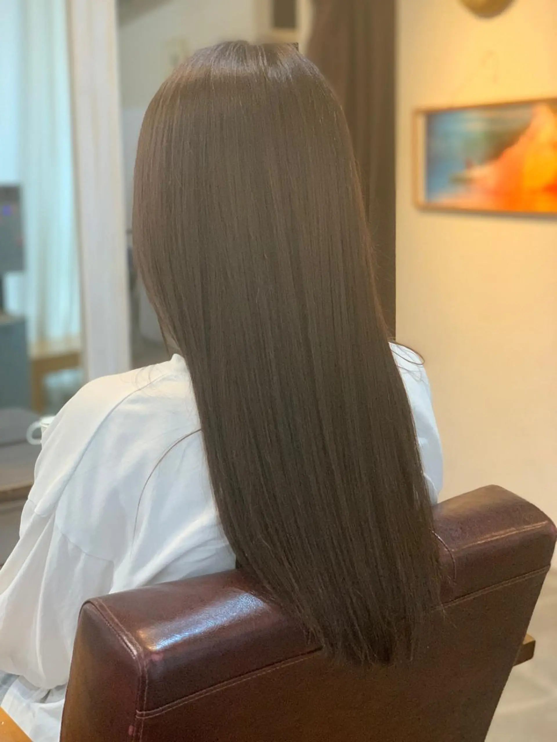 セミロング カラー カット ヘアカラー トリートメント メンズパーマ 艶髪☆店長☆有馬のヘアスタイル