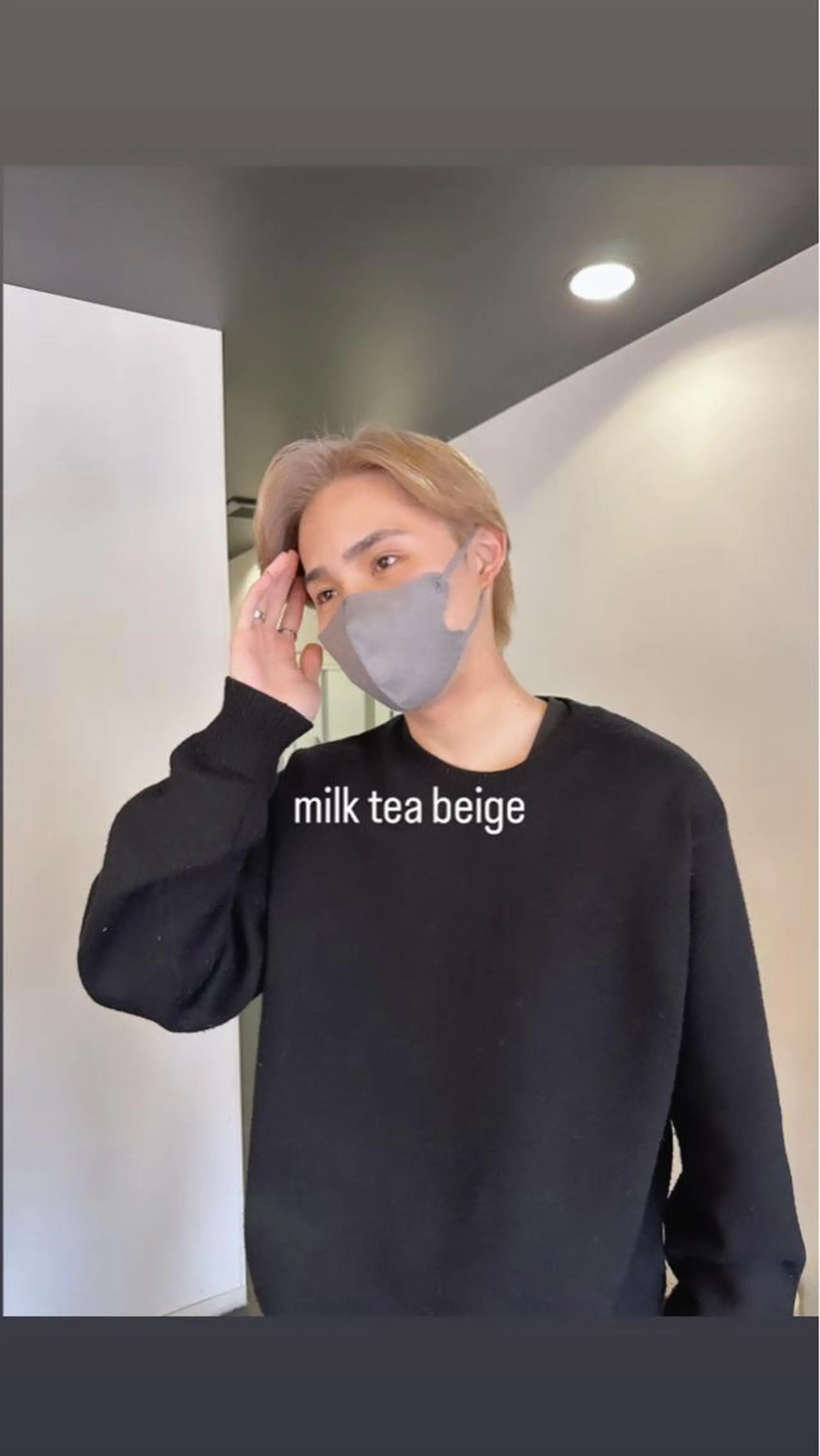 カラー メンズ メンズブリーチ ブリーチ ブリーチカラー/ベー ジュ/Hono🦖のヘアスタイル