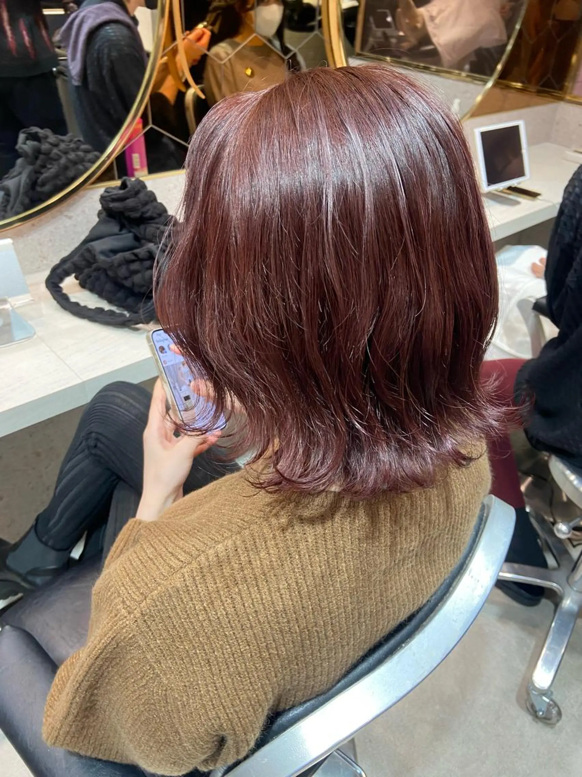 ミディアム カラー 新宿/韓国ヘア 中明度カラー/かやのヘアスタイル