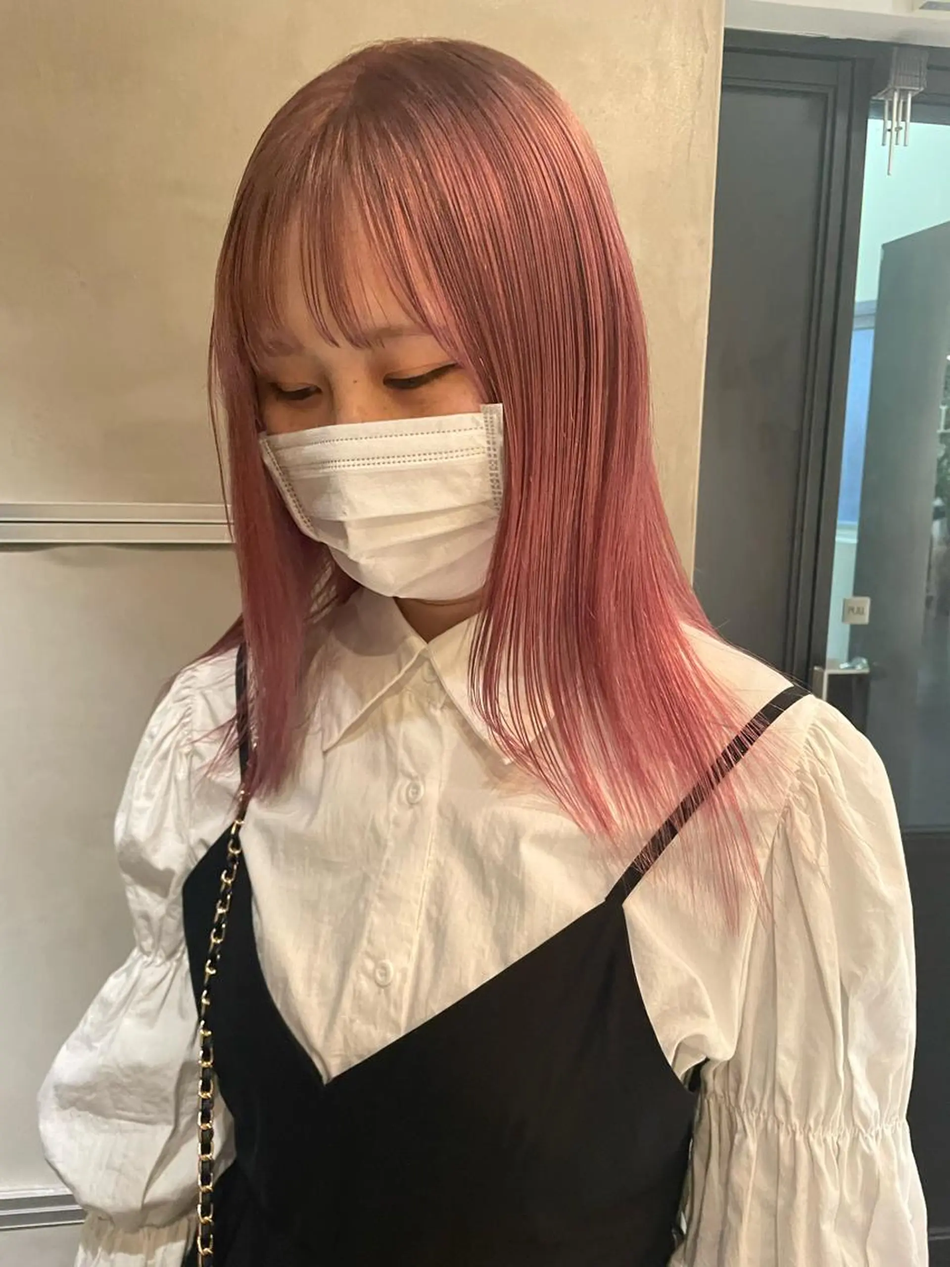 セミロング カラー classic 新横浜所属・大人girly🛋️ 🤍yukakoのヘアスタイル