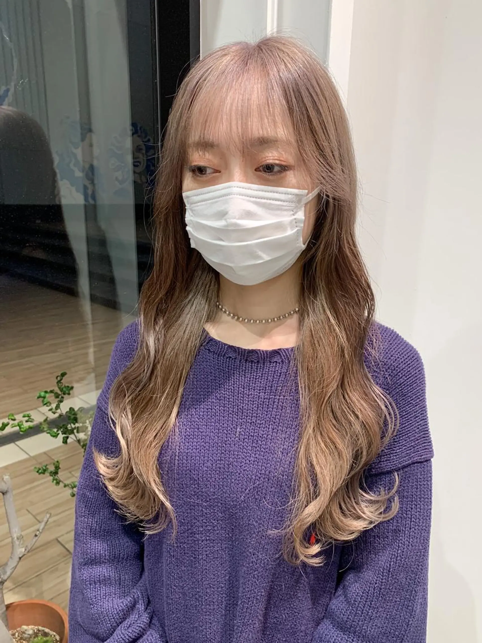 ロング カラー ヘアアレンジ ブリーチ ヘアカラー トリートメント yuka .のヘアスタイル