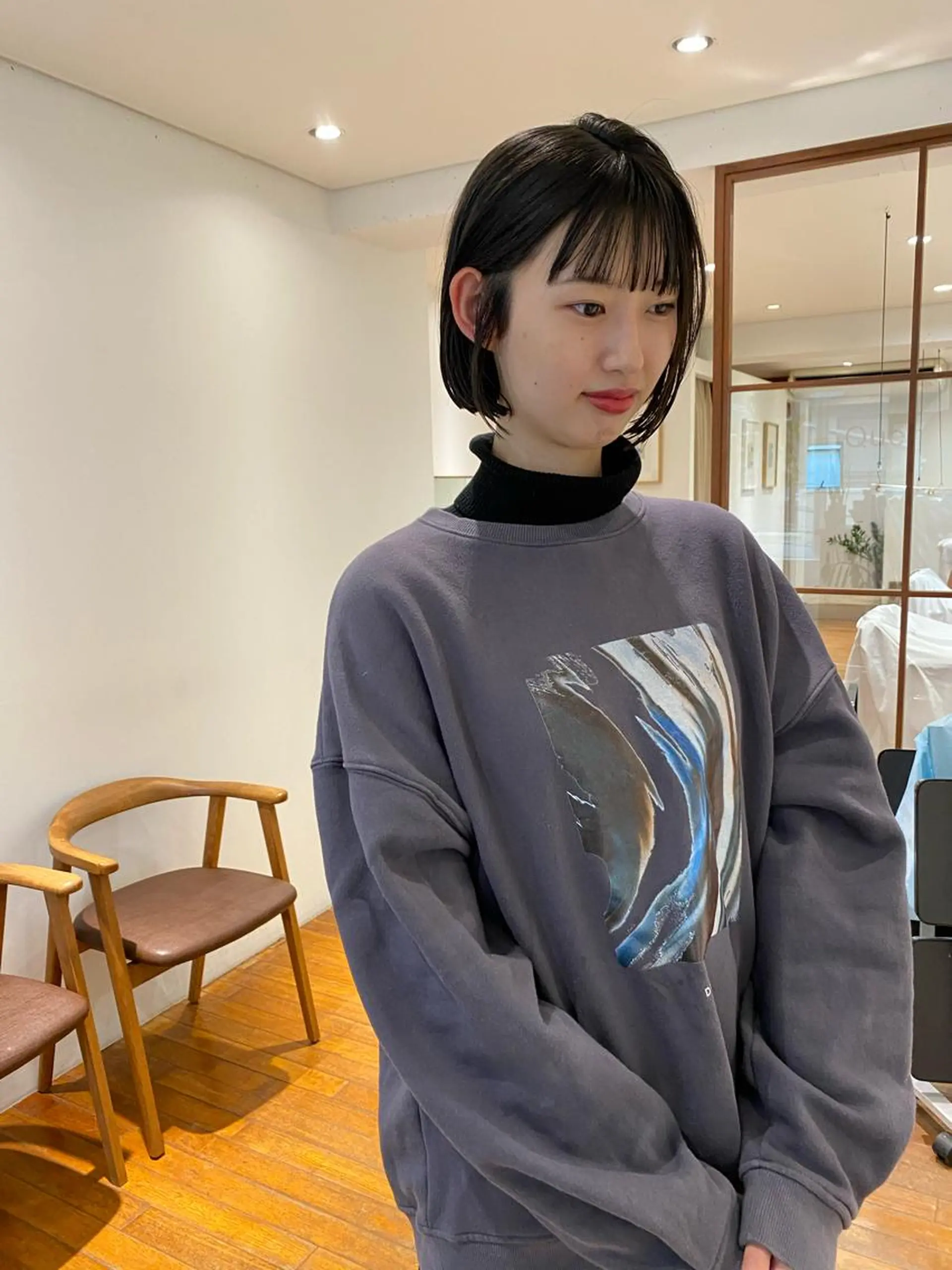 ミディアム カラー 🟩くすみカラー/ボ ブ/ショート/大司のヘアスタイル