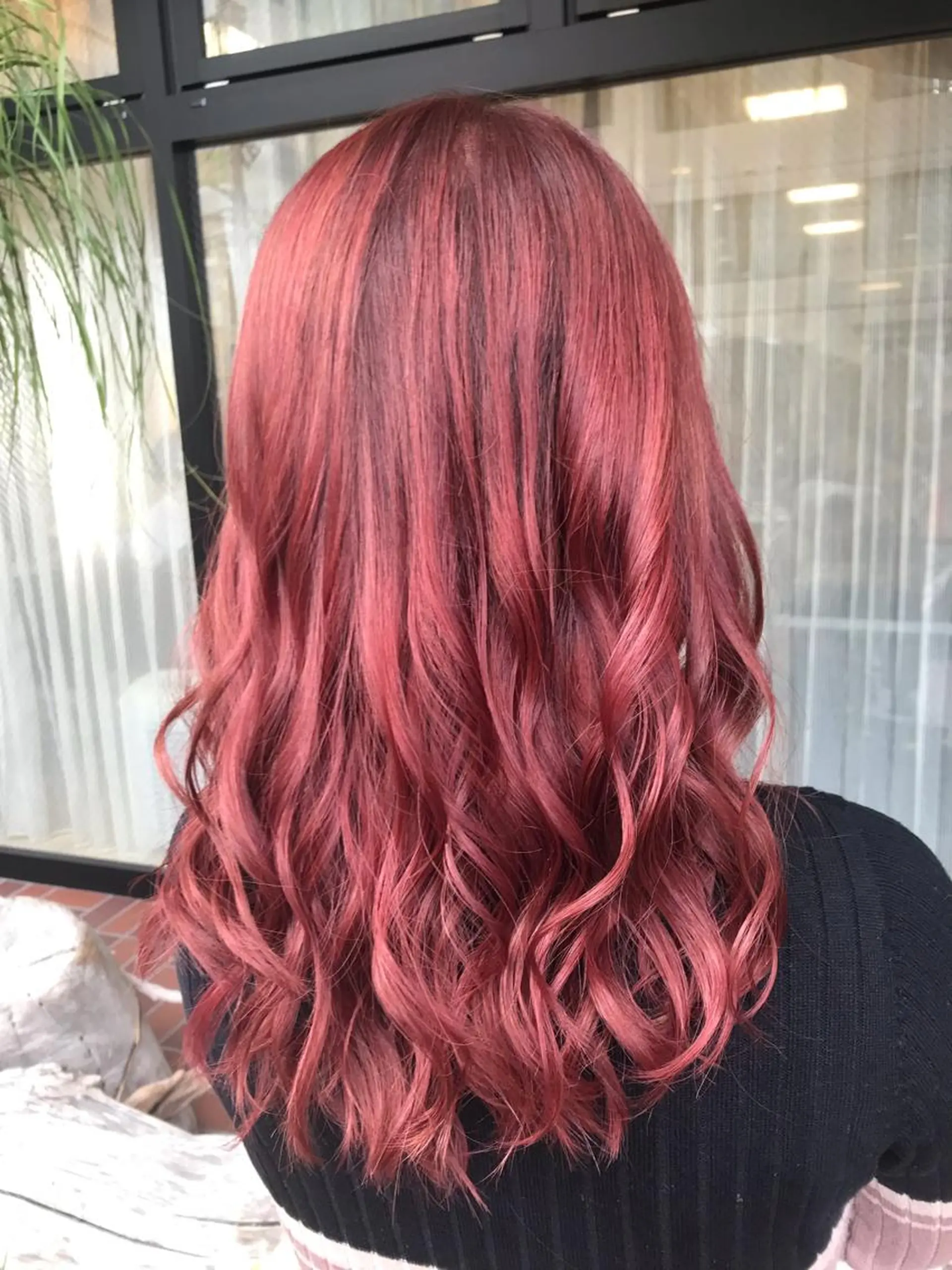 セミロング カラー ピンクカラー 韓国風ヘア オルチャンヘア ボブ/インナーカラー /眉毛/Miyuのヘアスタイル