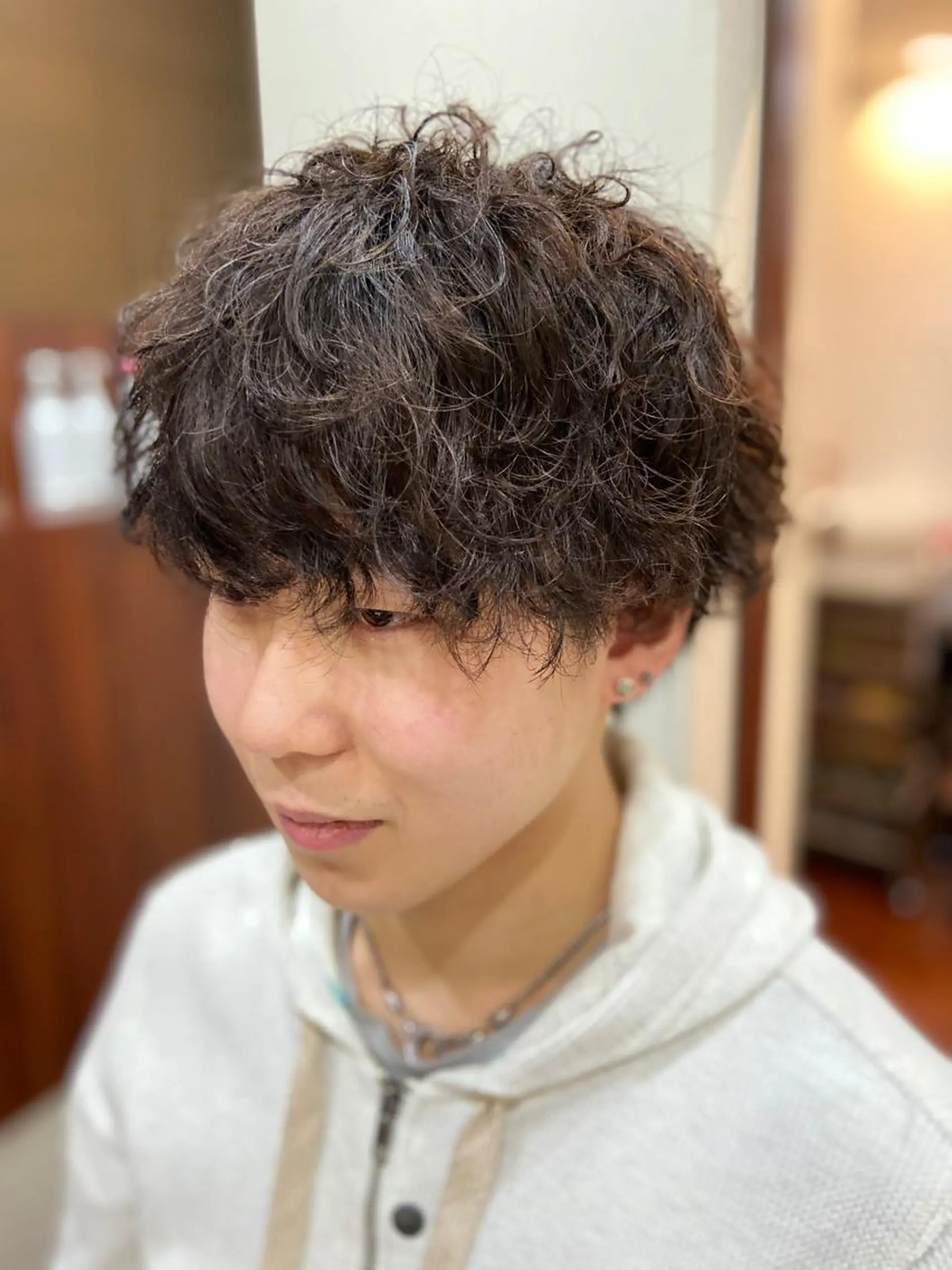 ショート カラー パーマ ヘアアレンジ メンズ カット パーマ ヘアセット 💈メンズ特化 副店長松浦一聖💈のヘアスタイル