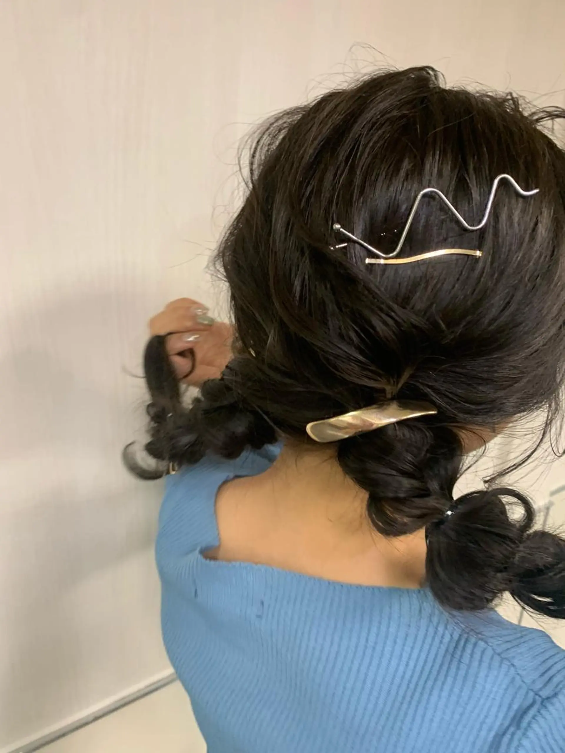 セミロング ヘアアレンジ ウスイマイコ カット/ケアカラーのヘアスタイル