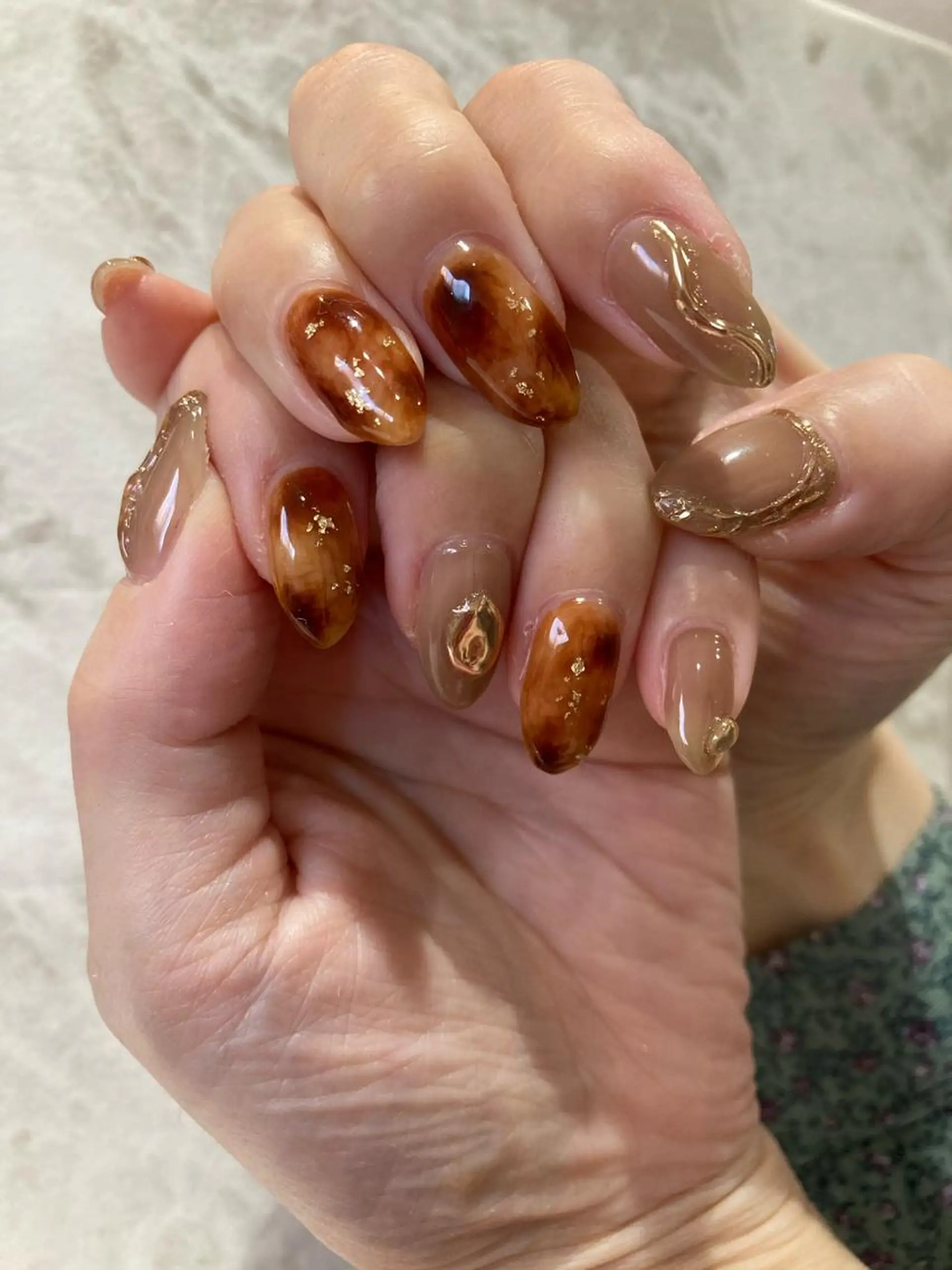 ネイル べっ甲ネイル Lucia 西葛西店のネイルデザイン