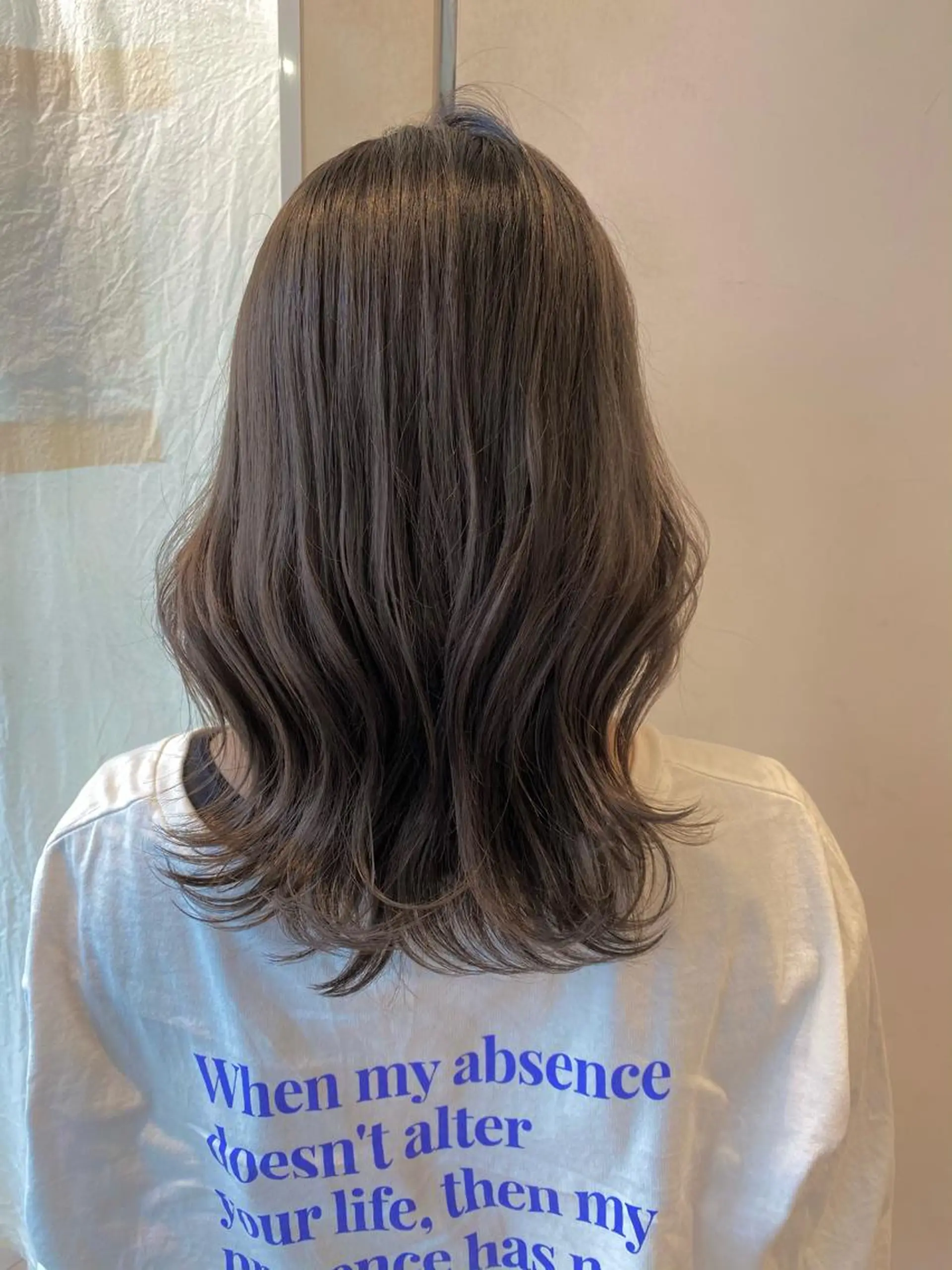 ミディアム カラー 顔まわりカット🌟 くびれヘア/寺門遥輝のヘアスタイル