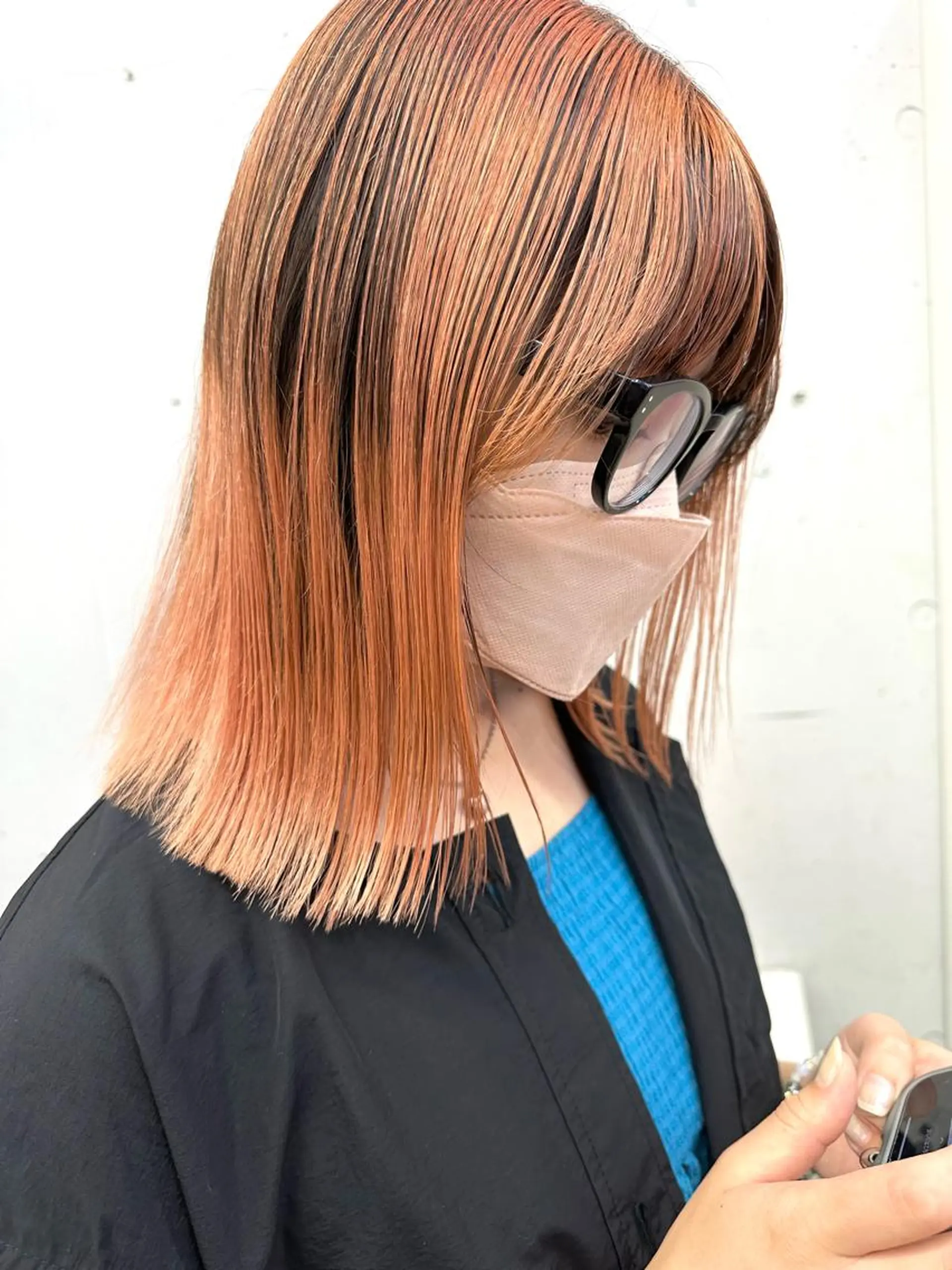 ミディアム カラー ヘアアレンジ カット ヘアカラー トリートメント kai .のヘアスタイル