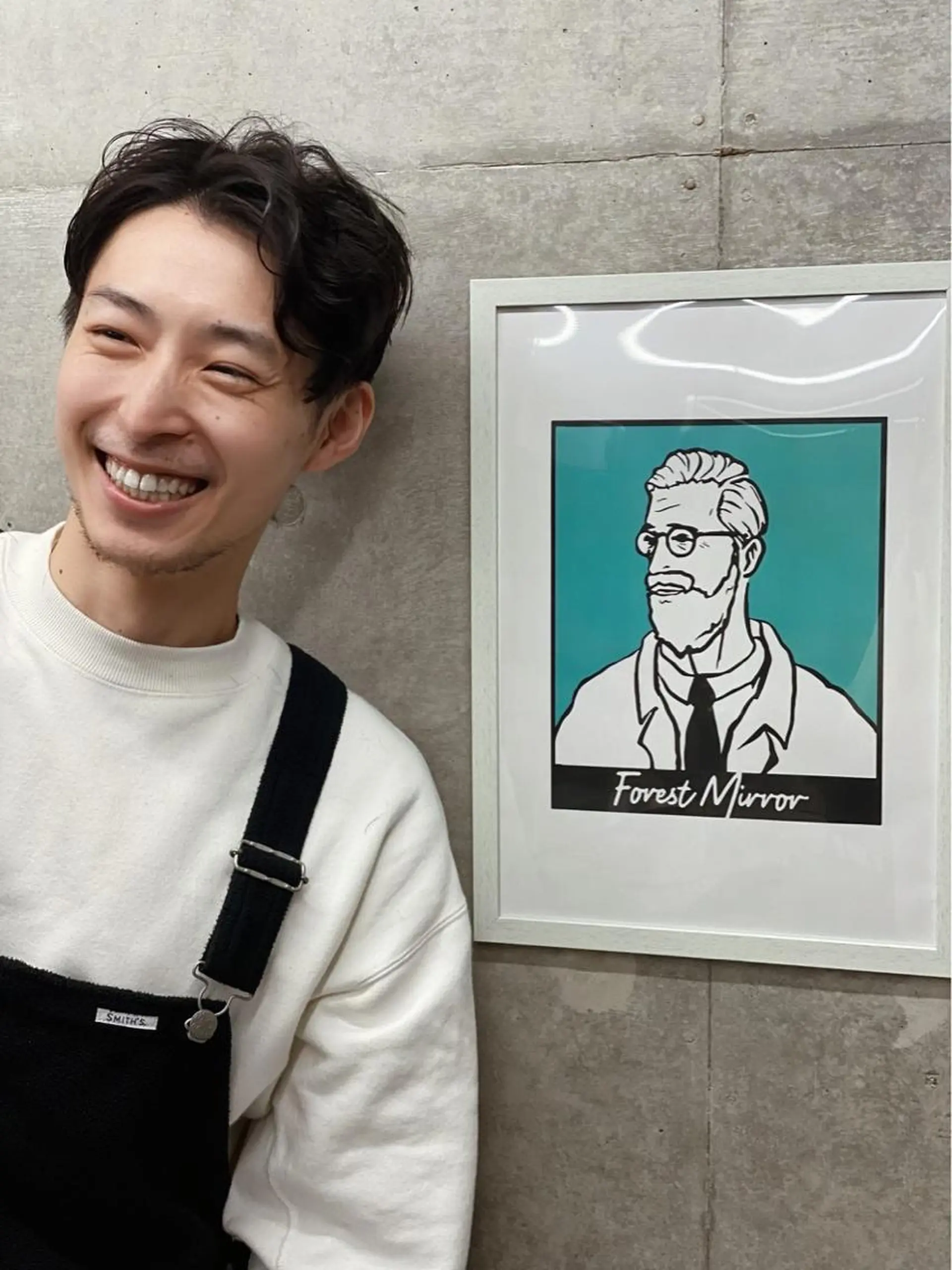 ショート メンズ メンズバレイヤージュ センターパート メンズハイライト メンズインナーカラー マッシュ 原宿アンリ 山下卓也のヘアスタイル