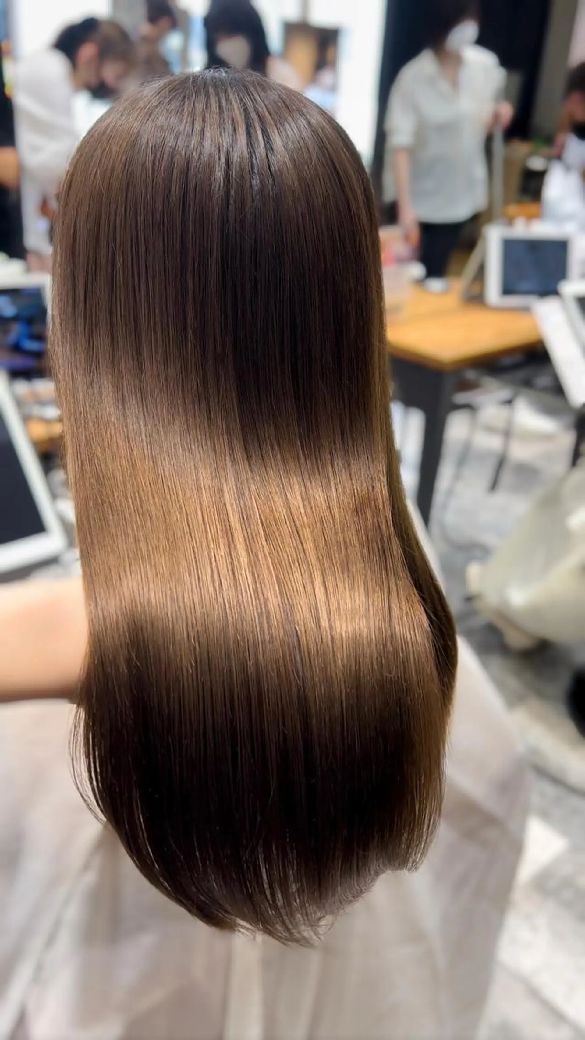 ロング 髪質改善 韓国風ヘア 縮毛矯正 トリートメント 酸熱トリートメント トリートメント ヘッドスパ 美髪ヘッドスパ🫧 西山紗奈江💆‍♀️のヘアスタイル