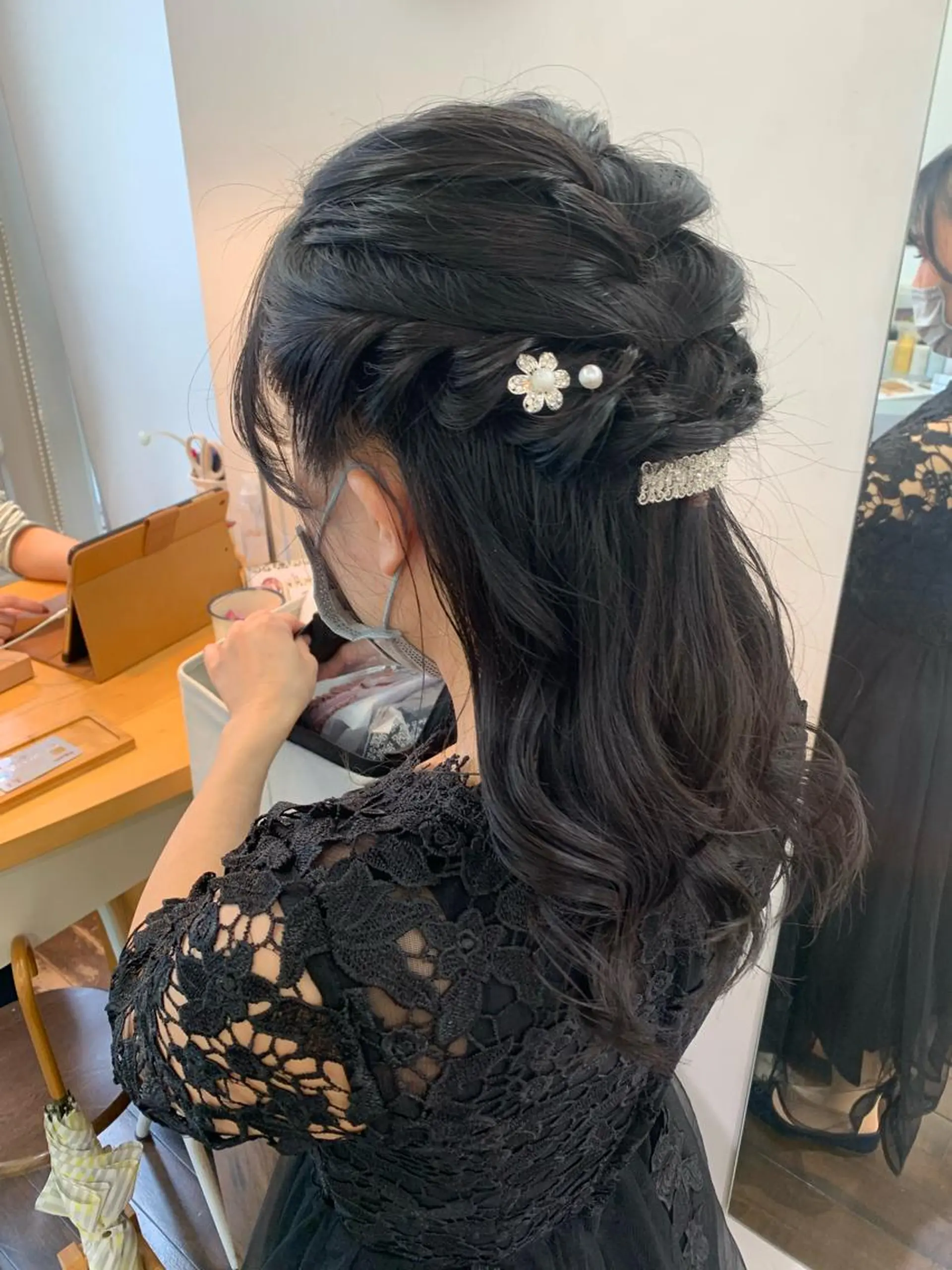 ヘアアレンジ デジタルパーマ🫧 韓国風ヘア🫧サクラのヘアスタイル