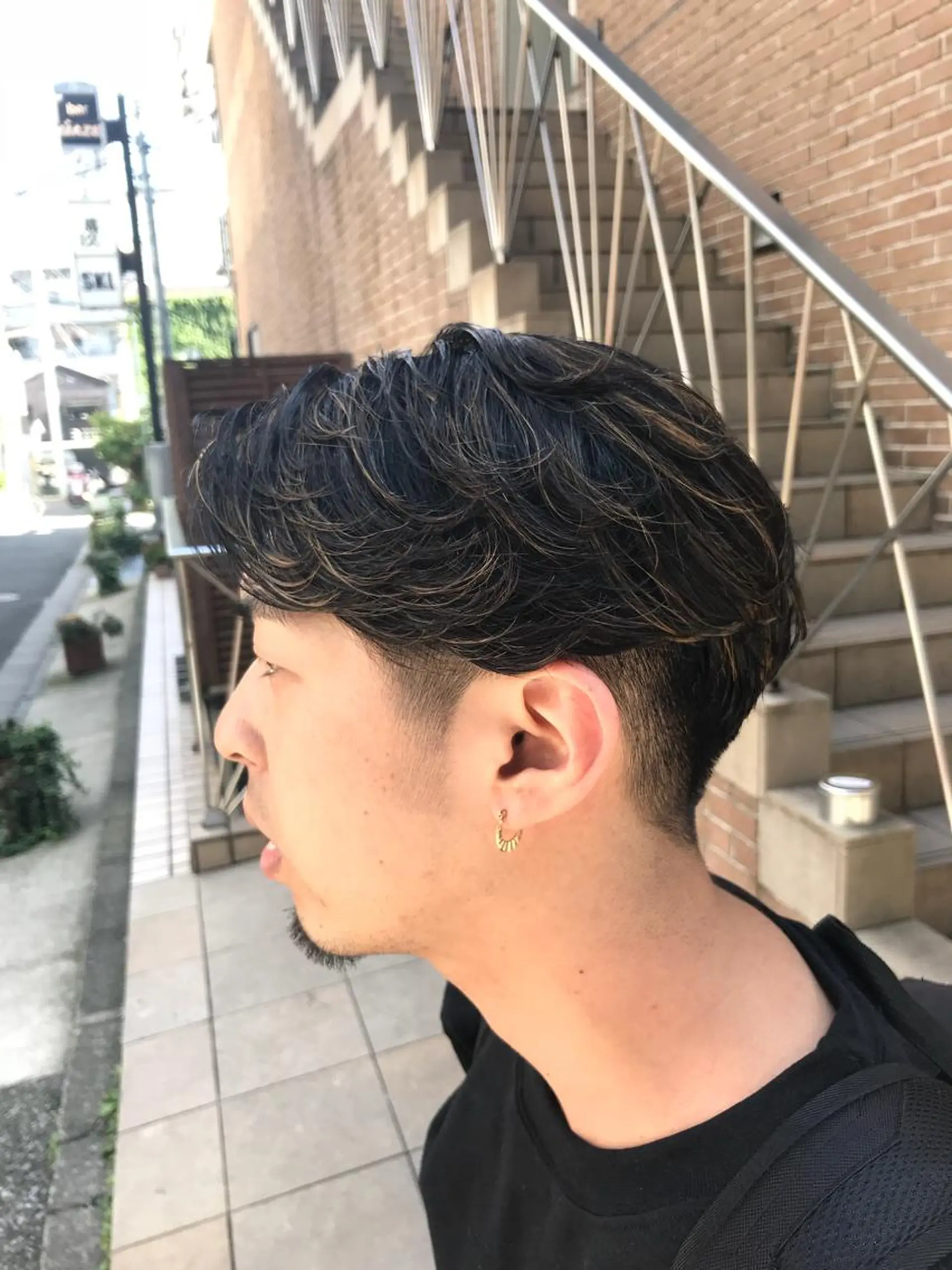 ショート カラー パーマ ヘアアレンジ メンズ キッズ ネイル マツエク・マツパ メンズハイライト ハイライトカラー ハイライト メンズネイル サロンドミルク 原宿のヘアスタイル