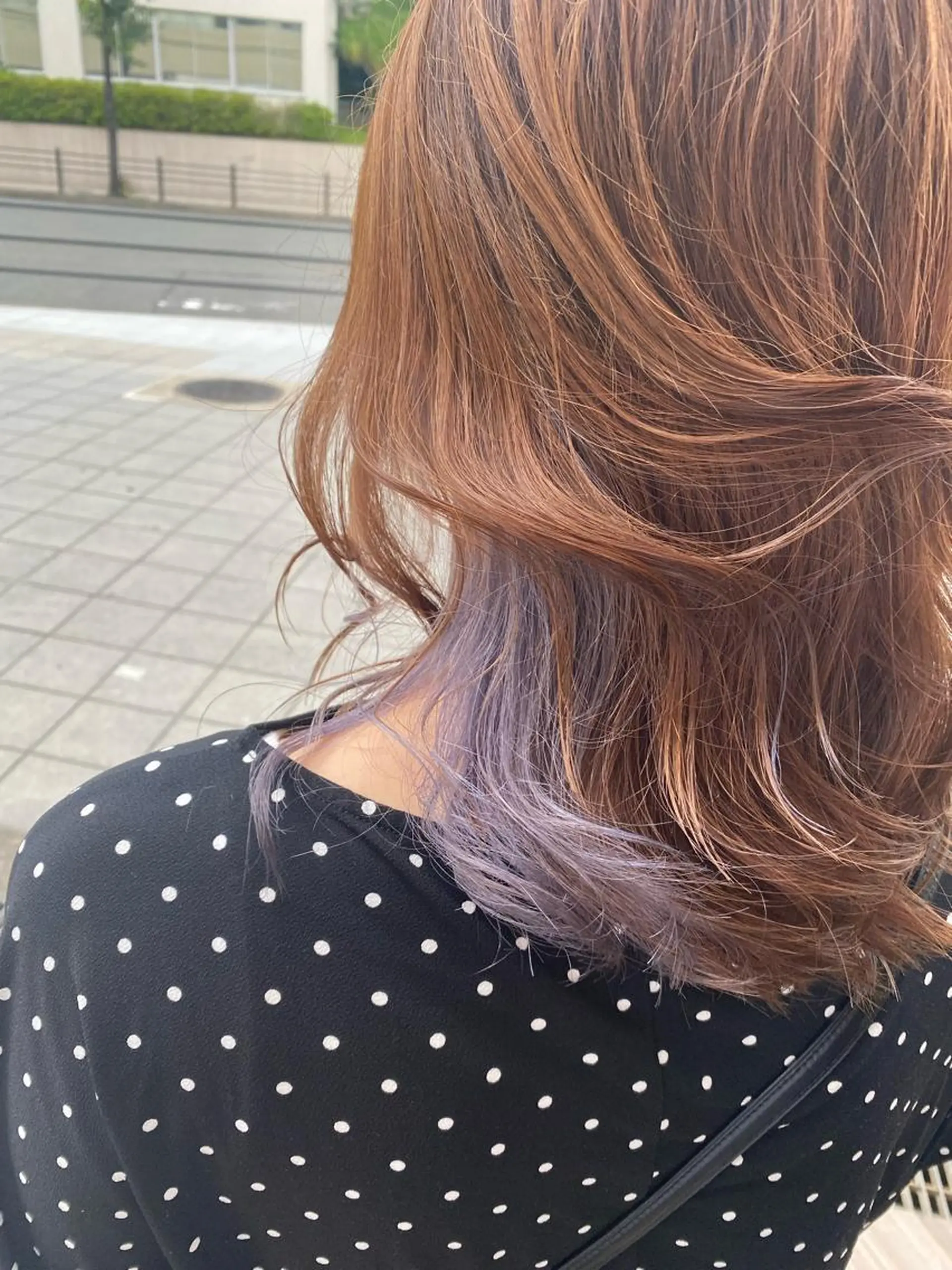 ミディアム カラー 髪質改善 大内翔太のヘアスタイル