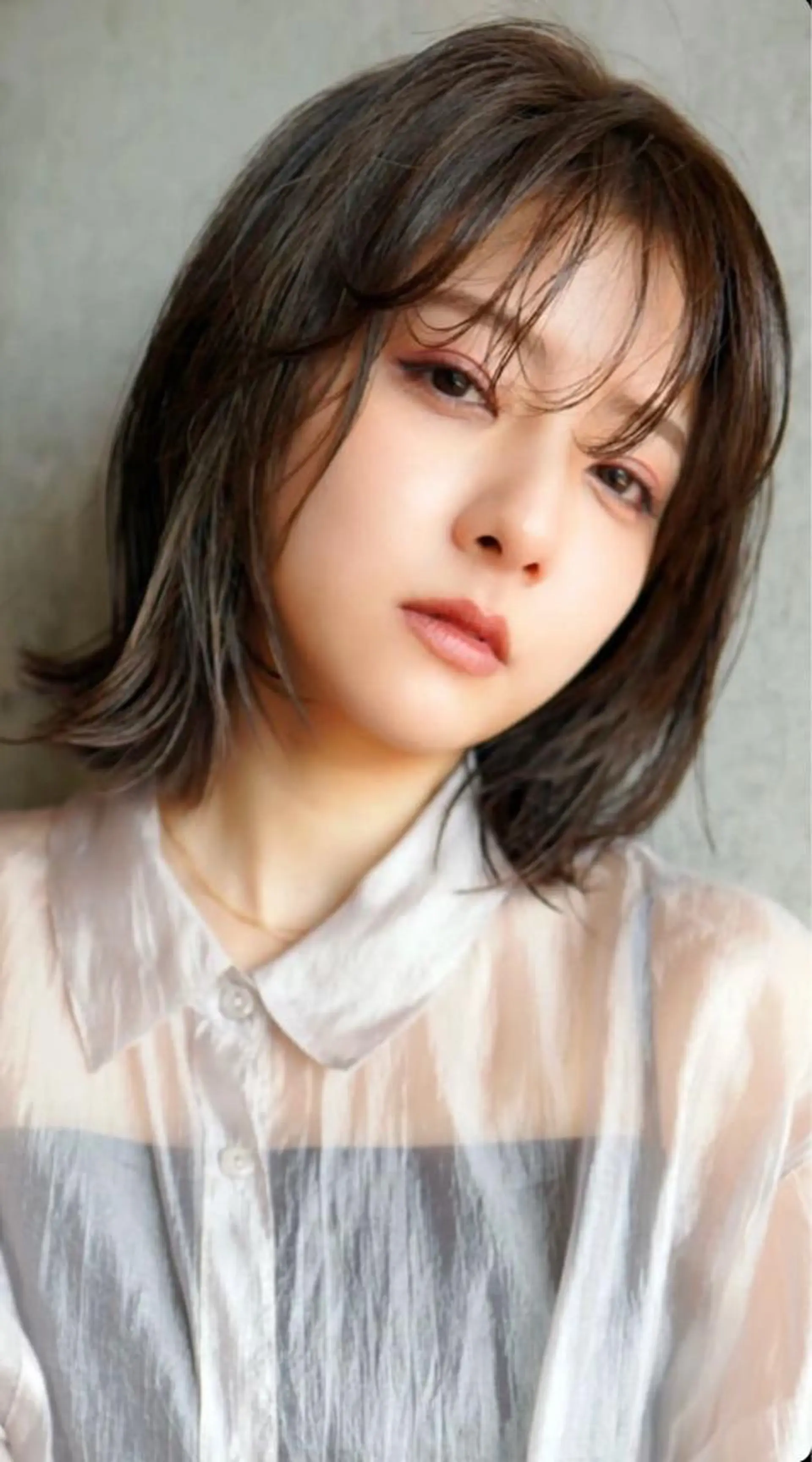 ミディアム カット ヘアカラー lafithhair ruu.南本庄のヘアスタイル