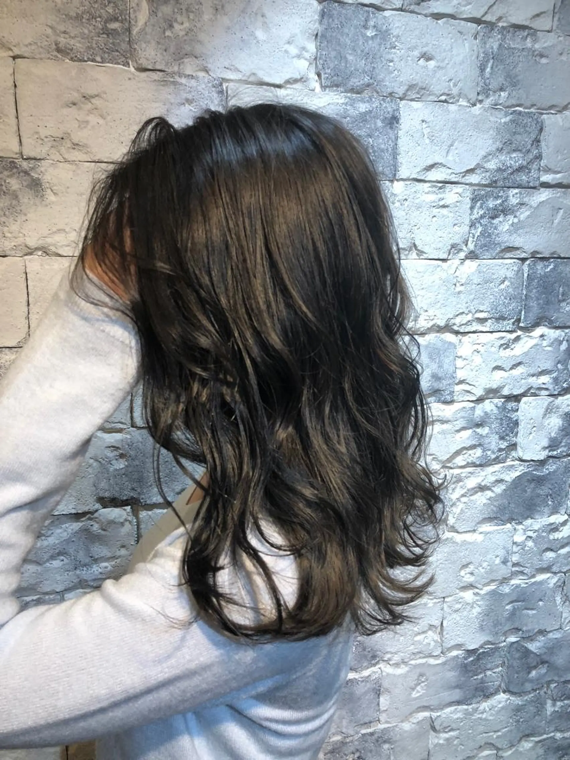 セミロング 外国人風カラー ハイライト 綺麗な髪質にしたい方 限定🌈清水　祥のヘアスタイル