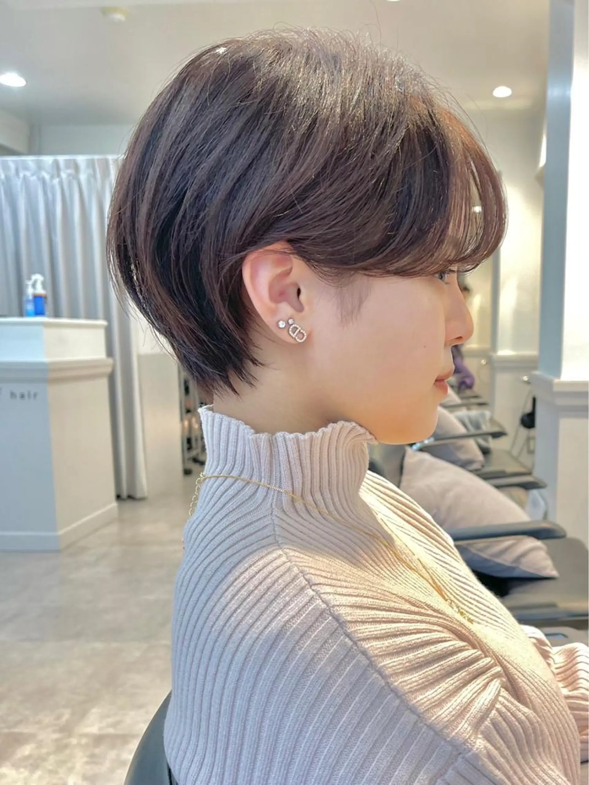 ショート カラー 山下夕月 ショート🫧ボブのヘアスタイル