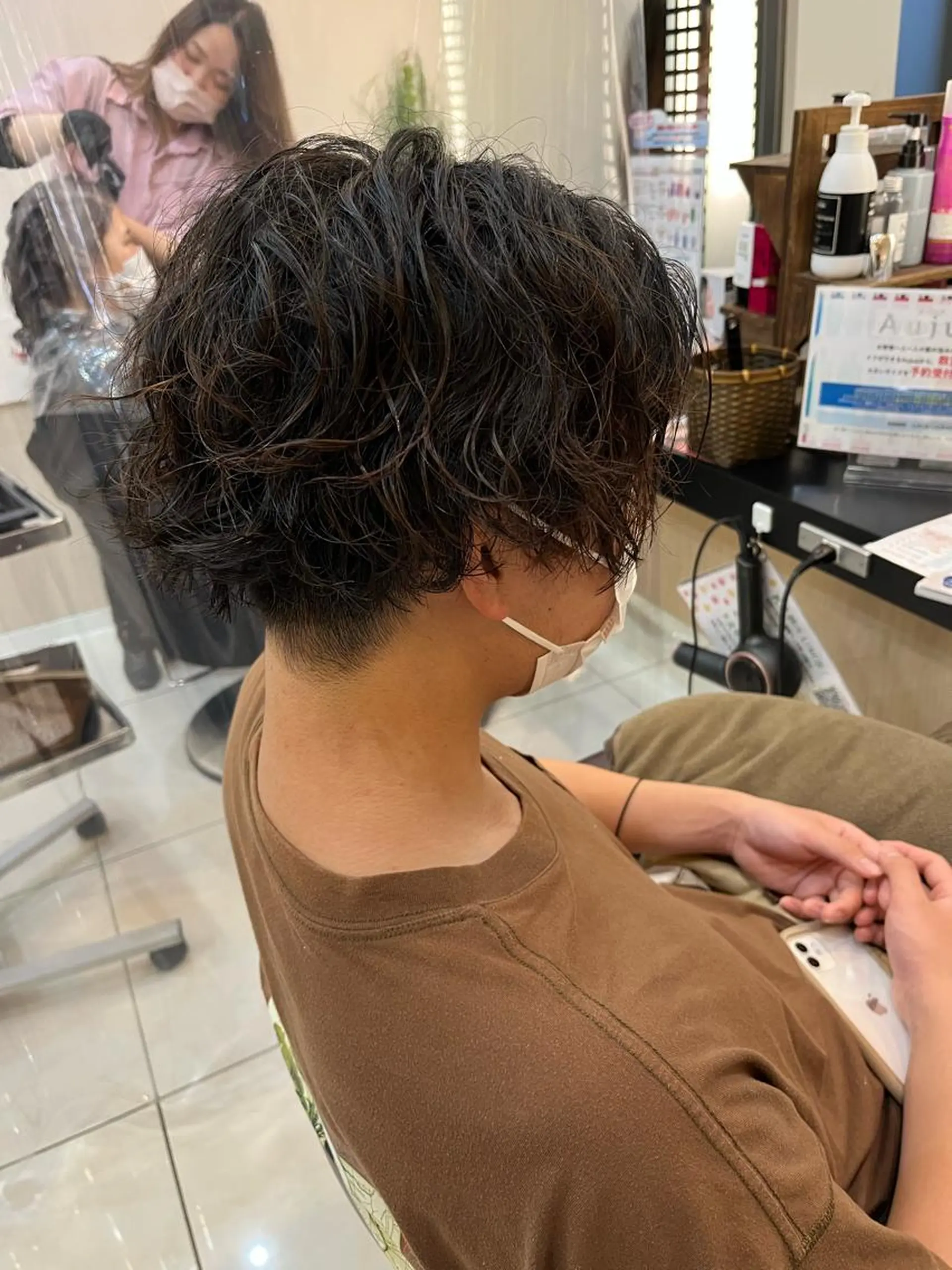 ショート パーマ メンズ カット パーマ トリートメント トータルビューティー K:R鶴川のヘアスタイル