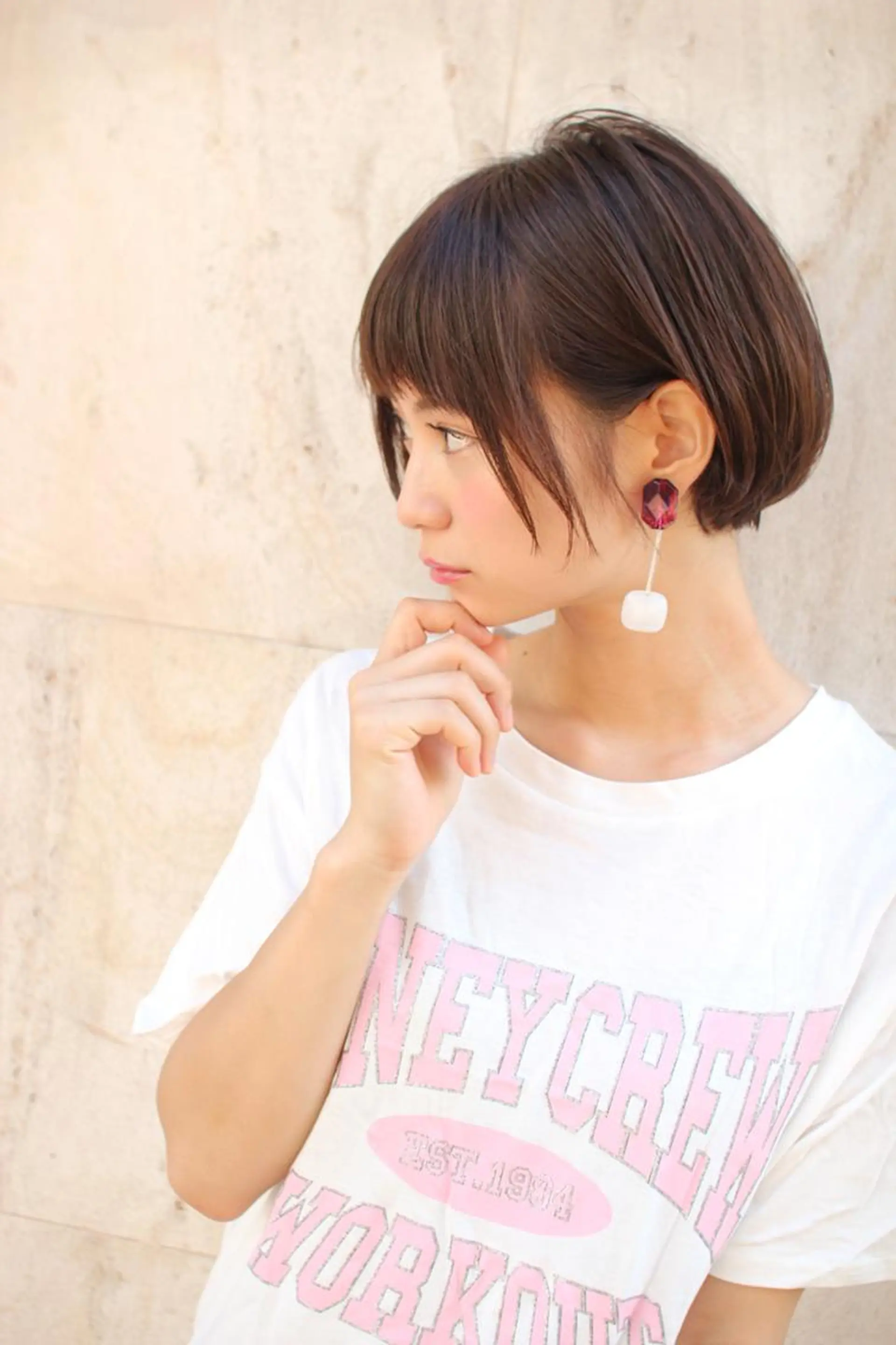 ショート カラー 羽田 ひろむのヘアスタイル