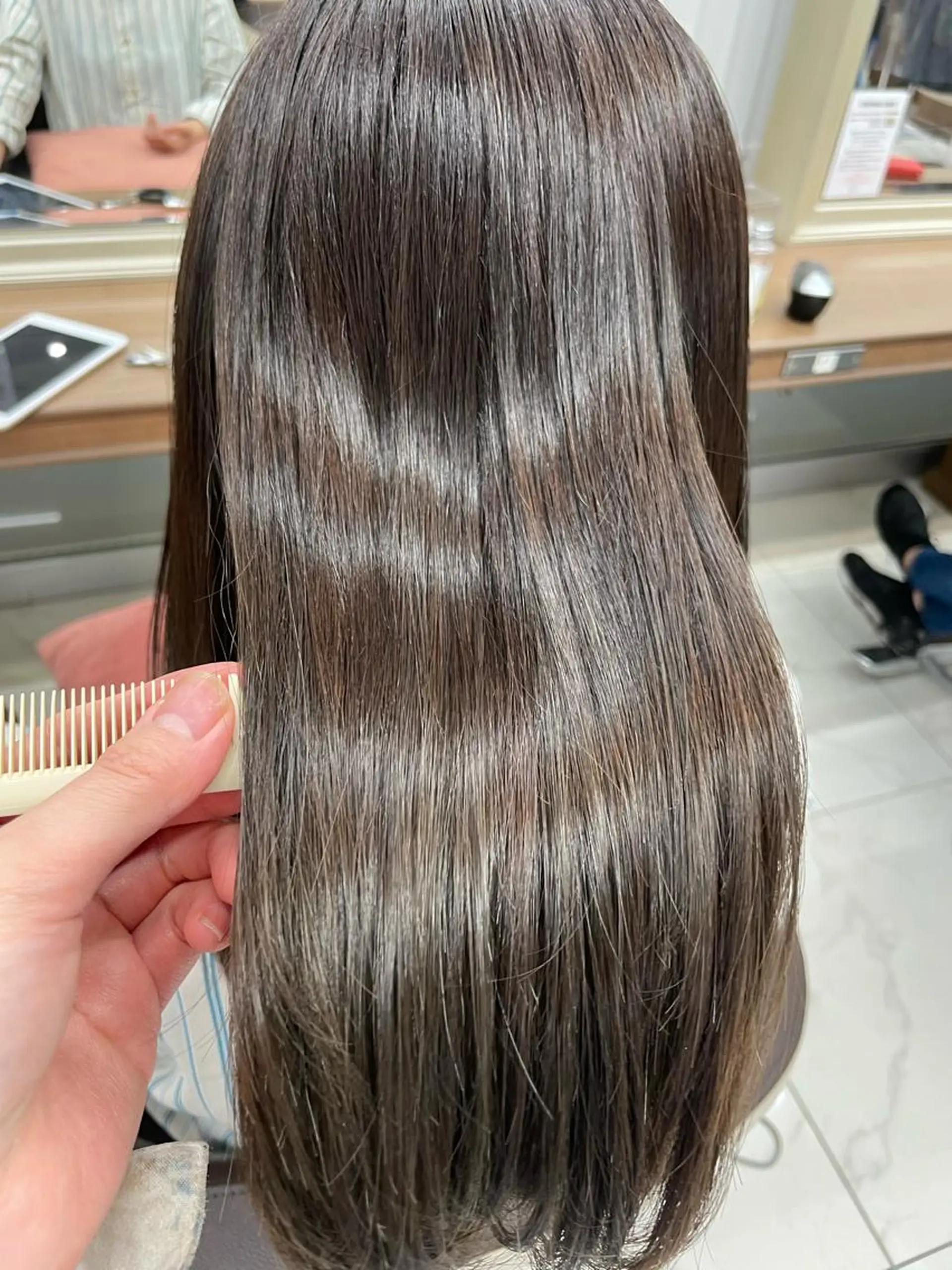 セミロング カラー 福島成美/髪質改善 縮毛矯正/カラーのヘアスタイル