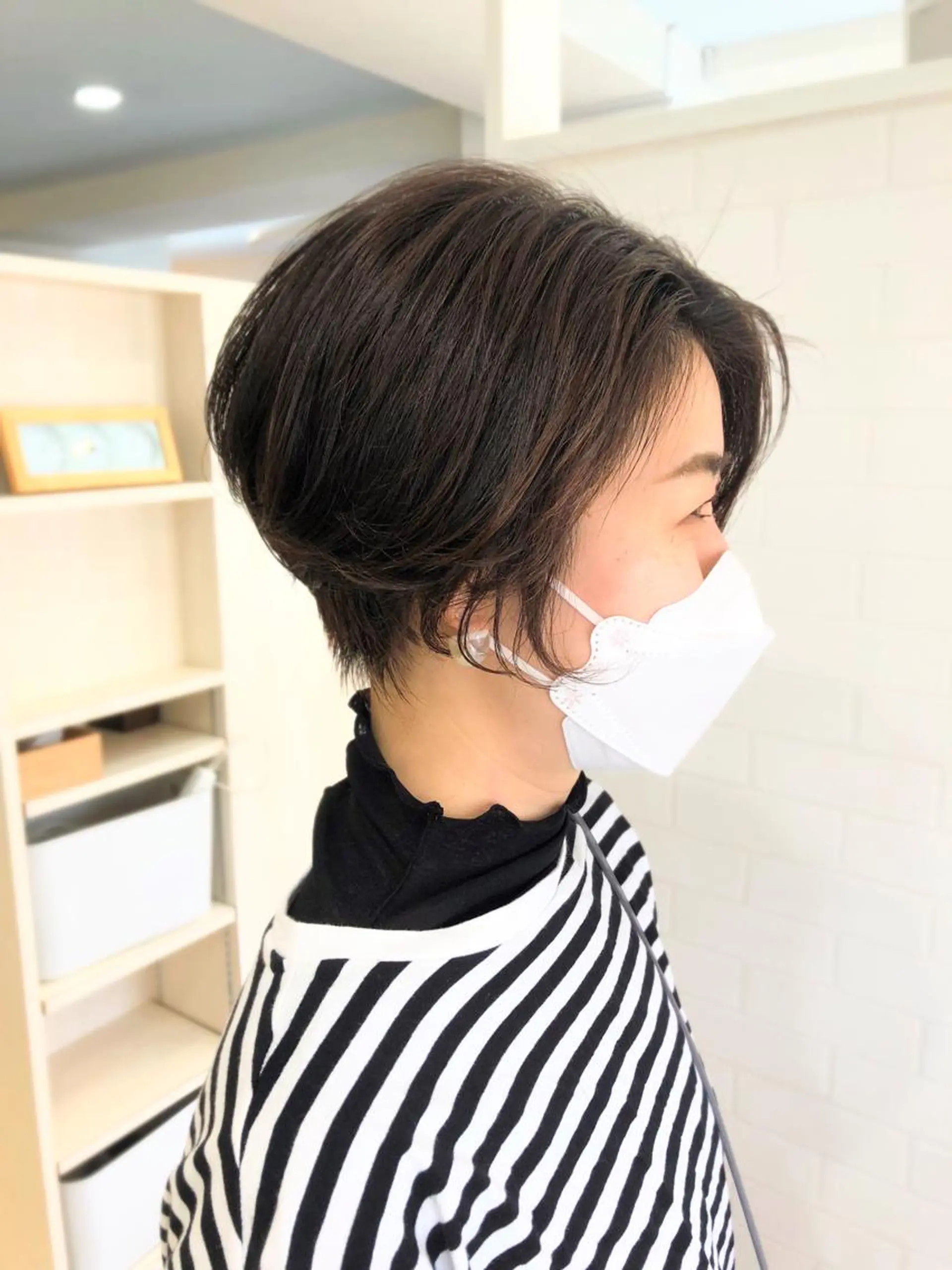 ショート パーマ ハンサムショート ショートヘア 植松 茜のヘアスタイル