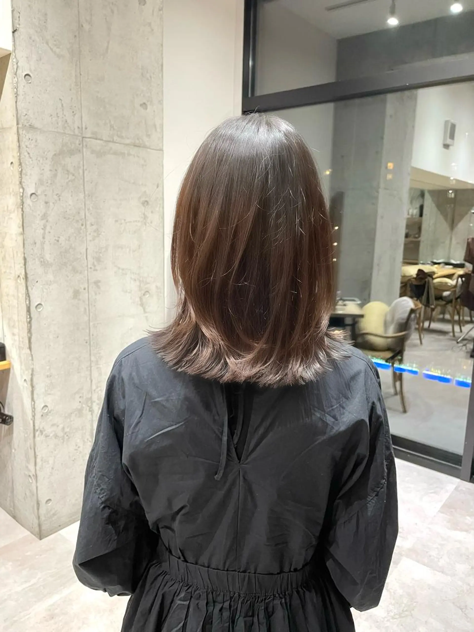 ミディアム レイヤーカット ✨透明感カラー/縮毛 恵比寿HAYATO✨のヘアスタイル