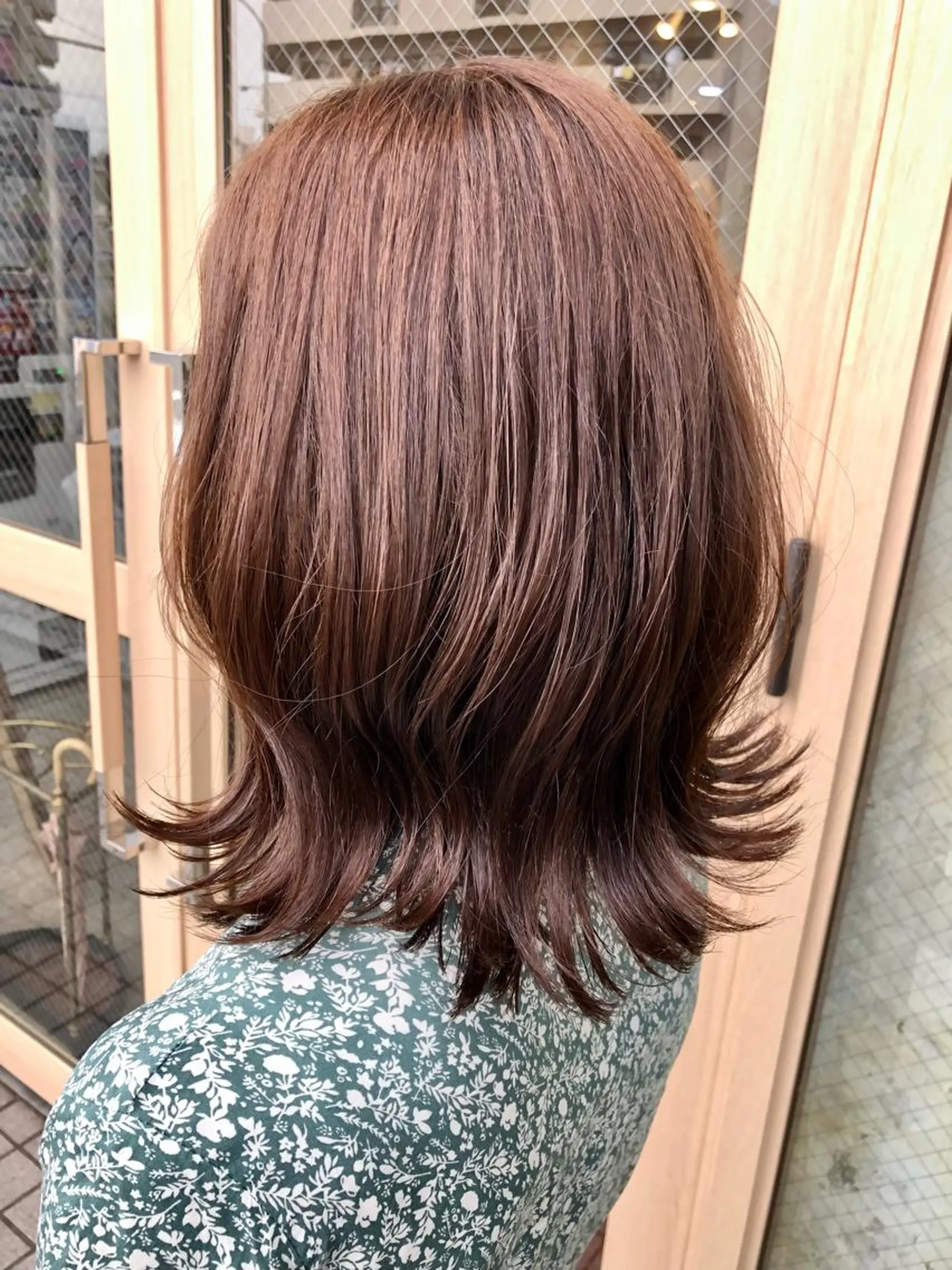 ミディアム カラー セン北徒歩５分 キシタクのヘアスタイル