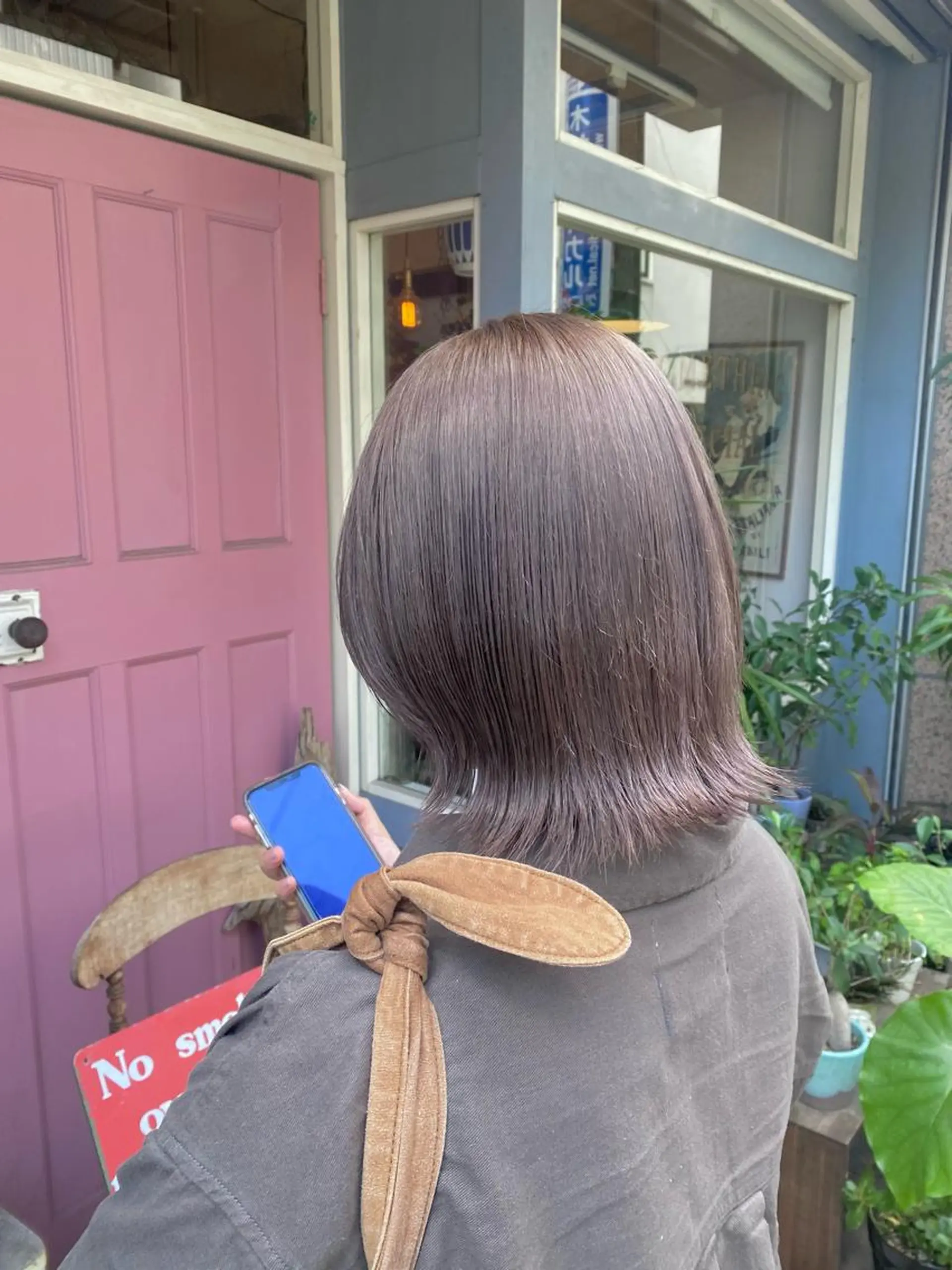 ミディアム カラー SALOWIN二子玉川South店所属・AYANO ／レイヤー／オリーブのヘアスタイル