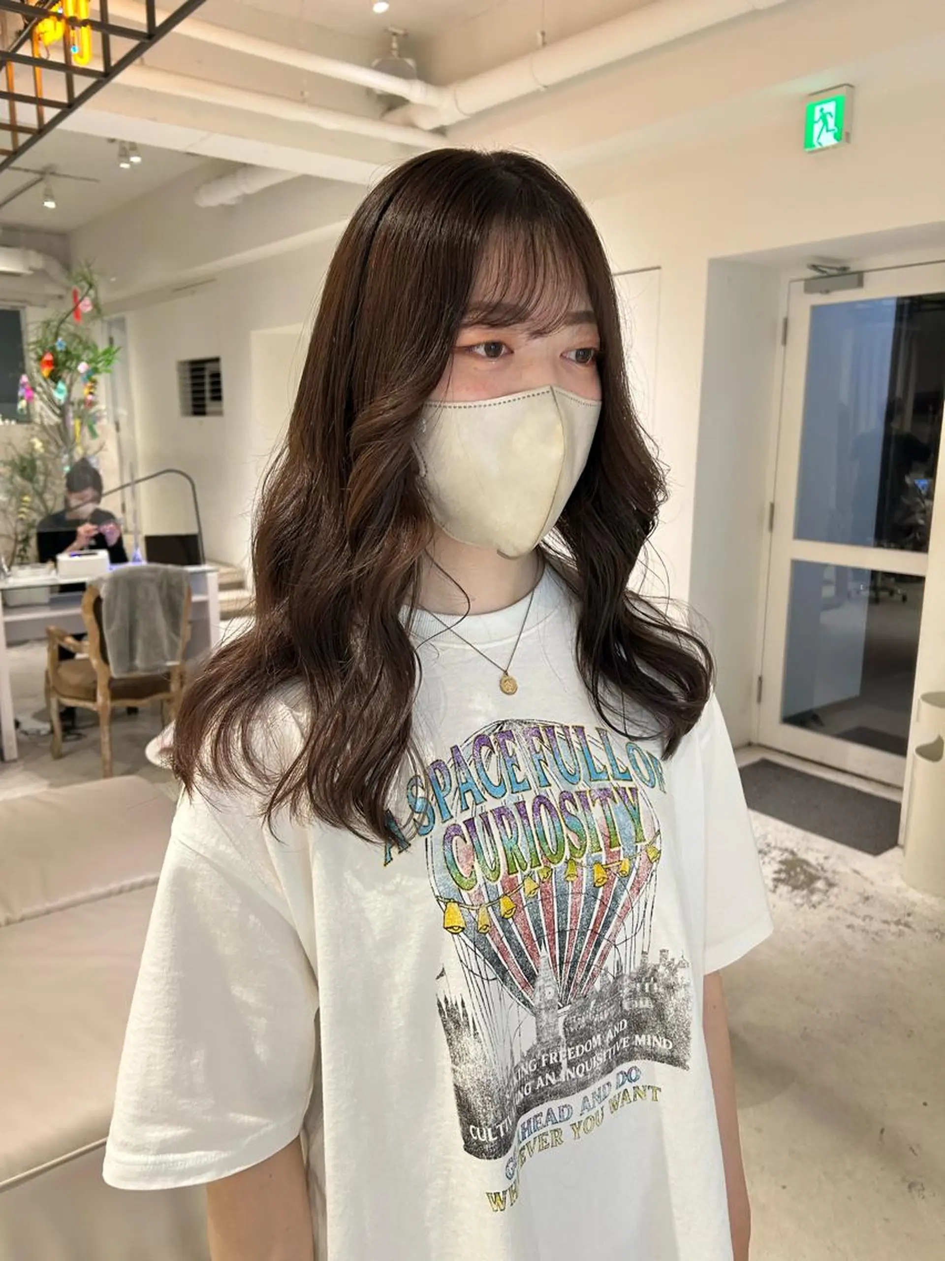 セミロング カラー グレージュ ラベンダーカラー ラベンダーグレージュ ラベンダーグレー ヘアカラー 透明感カラー🫧 nanohaのヘアスタイル