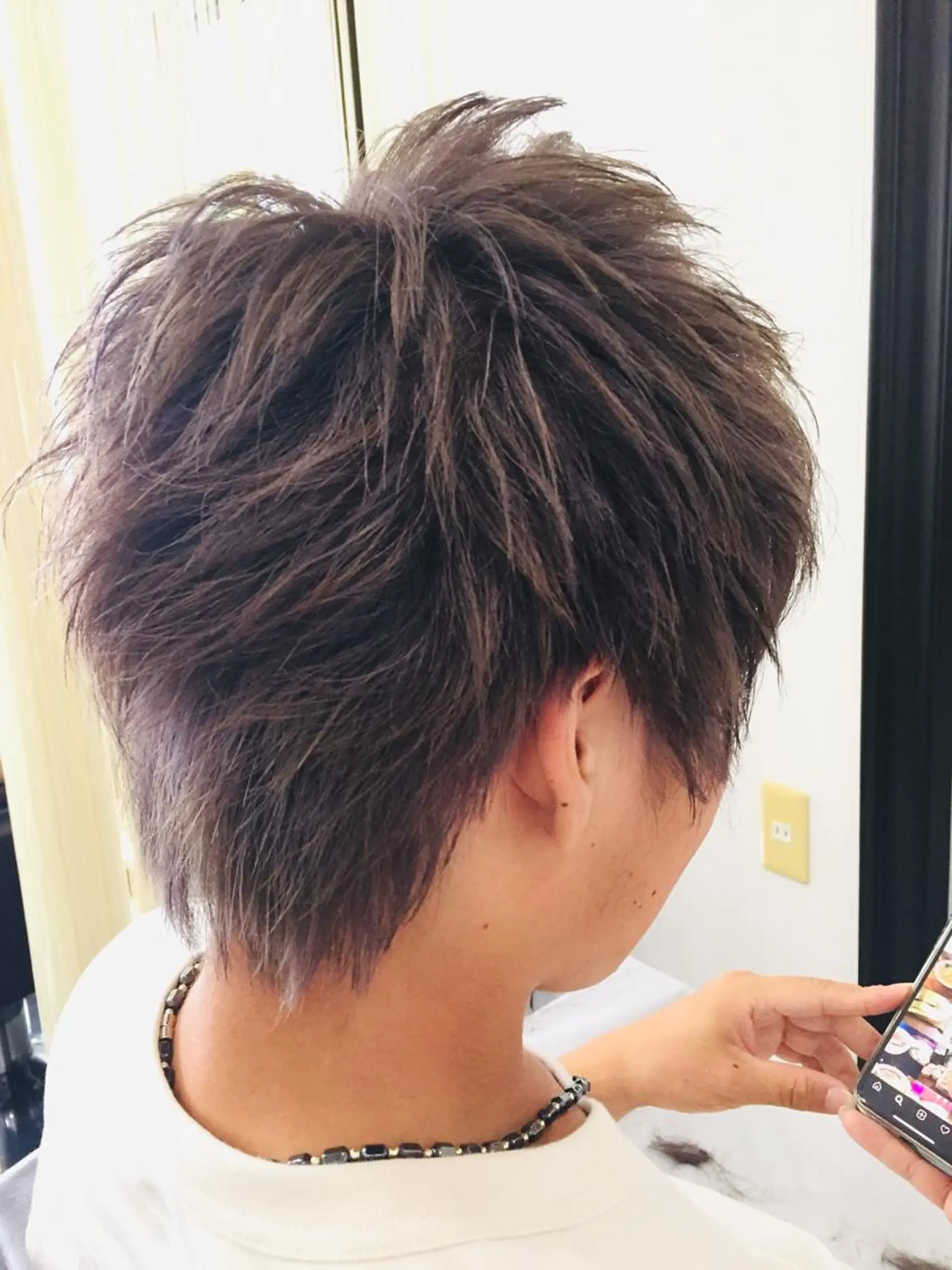 ショート カラー メンズ 阿久津 泰幸のヘアスタイル