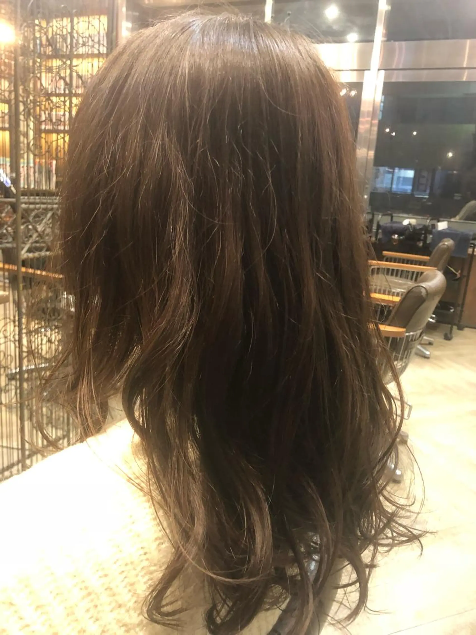 セミロング カラー 藤木 雅俊のヘアスタイル