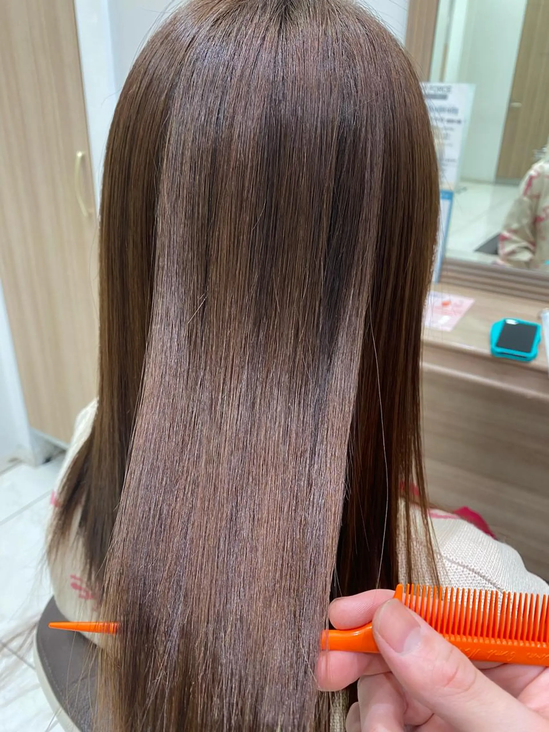セミロング 縮毛矯正 【乾かすだけで革命】 早矢仕正志のヘアスタイル