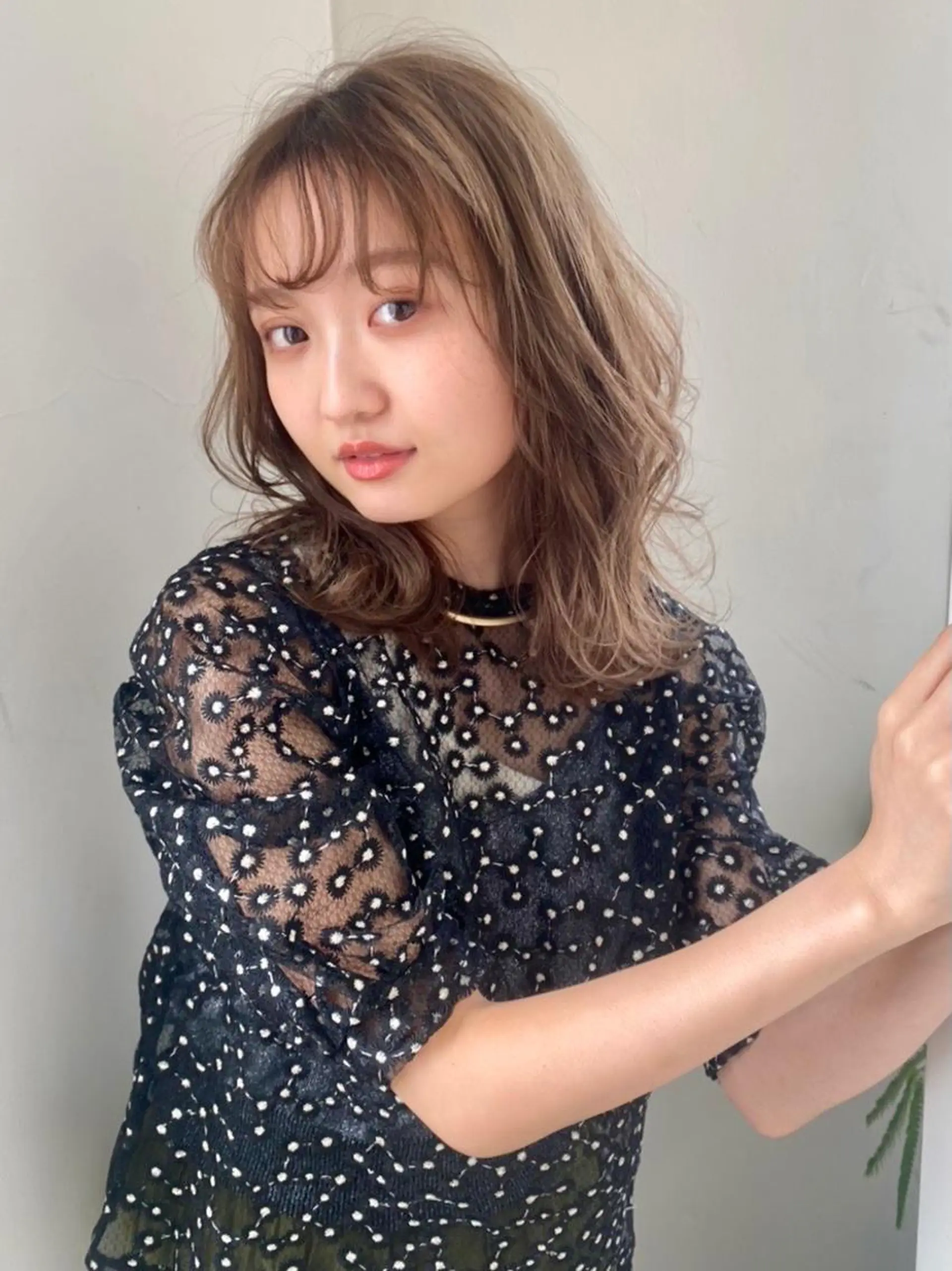 ミディアム ヘアカラー トリートメント 藤原 侑香のヘアスタイル