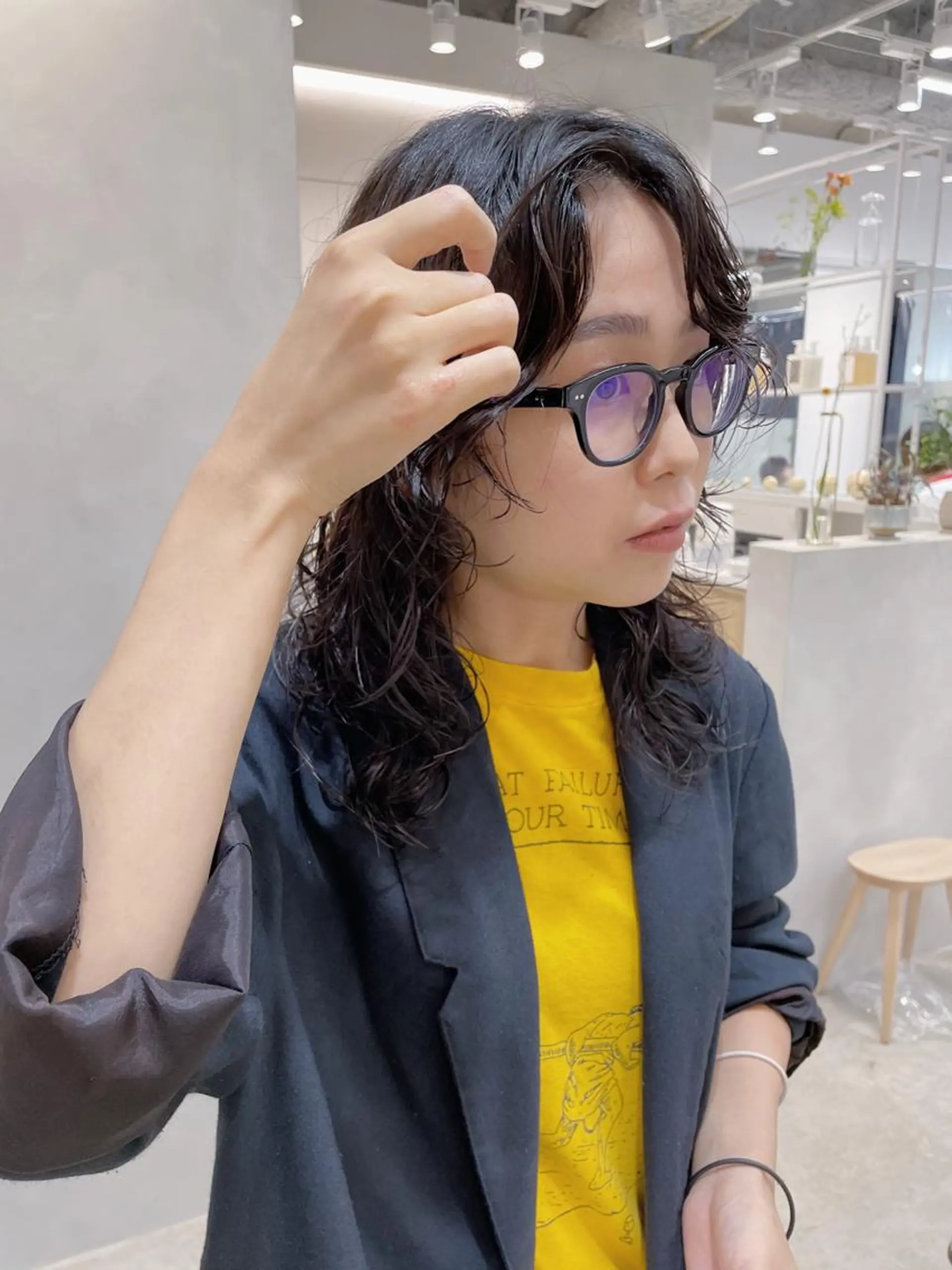 ロング パーマ 青木 優歩のヘアスタイル