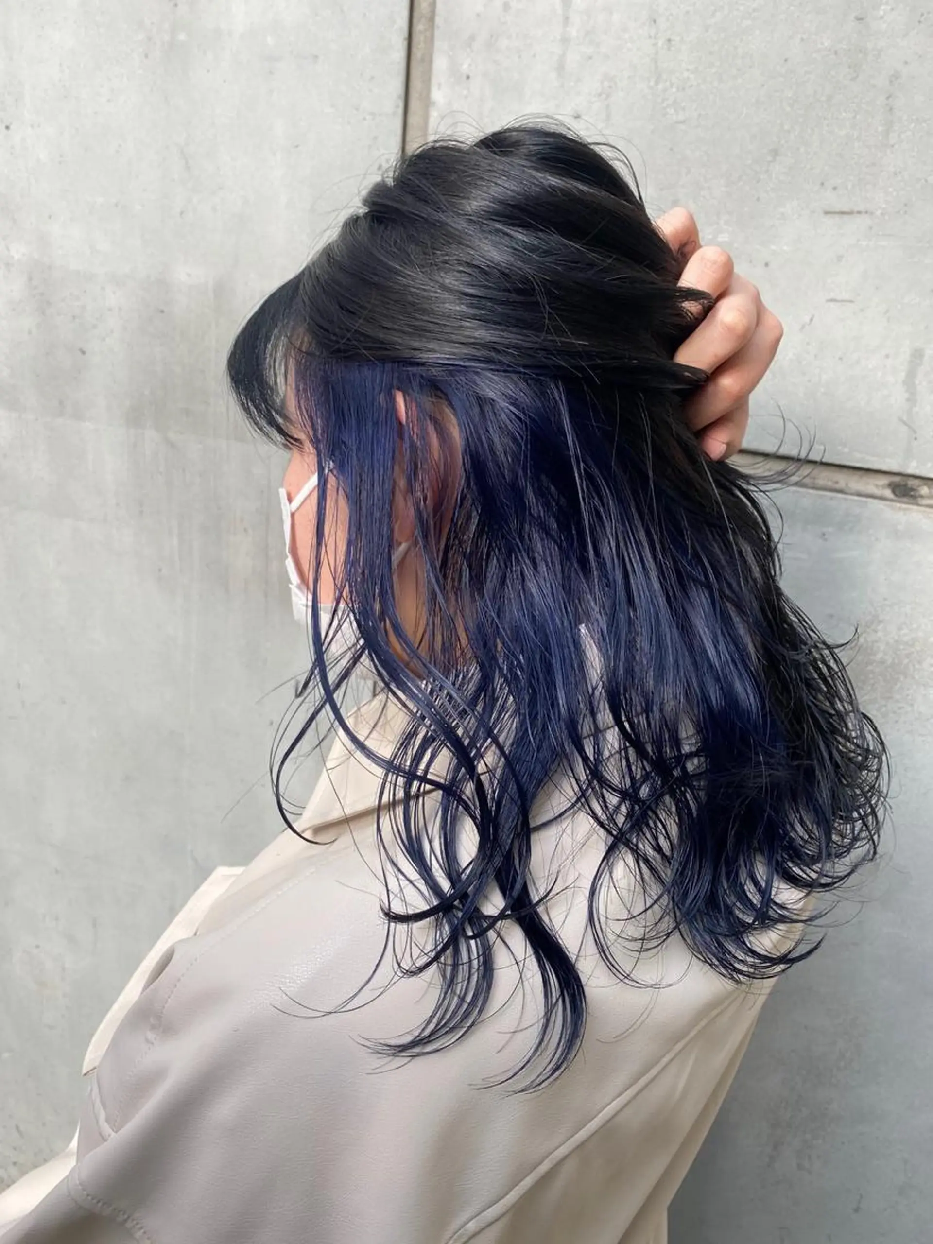 セミロング カラー ハイトーン/レイヤー 似合わせ・ユキノのヘアスタイル