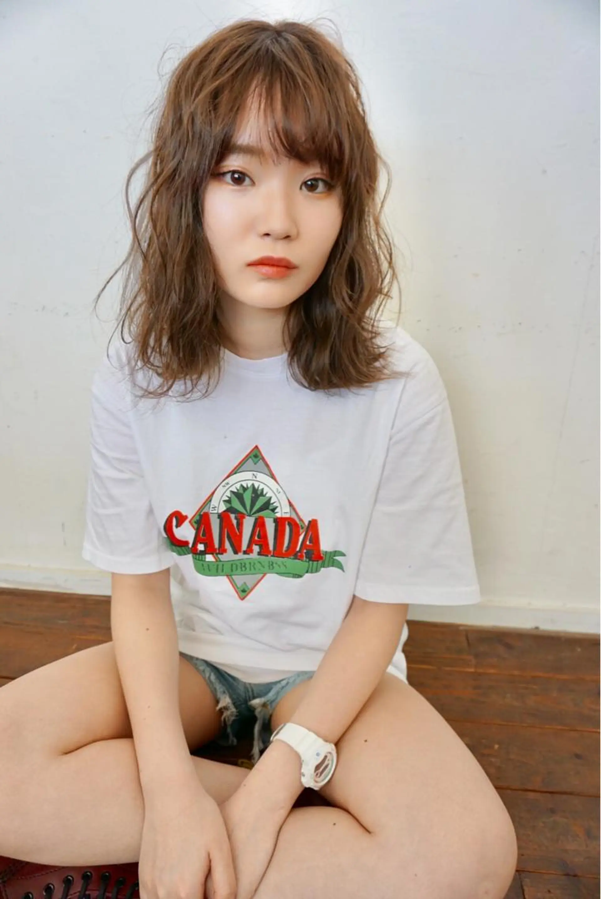 ミディアム カラー ヘアカラー 永井 大希のヘアスタイル