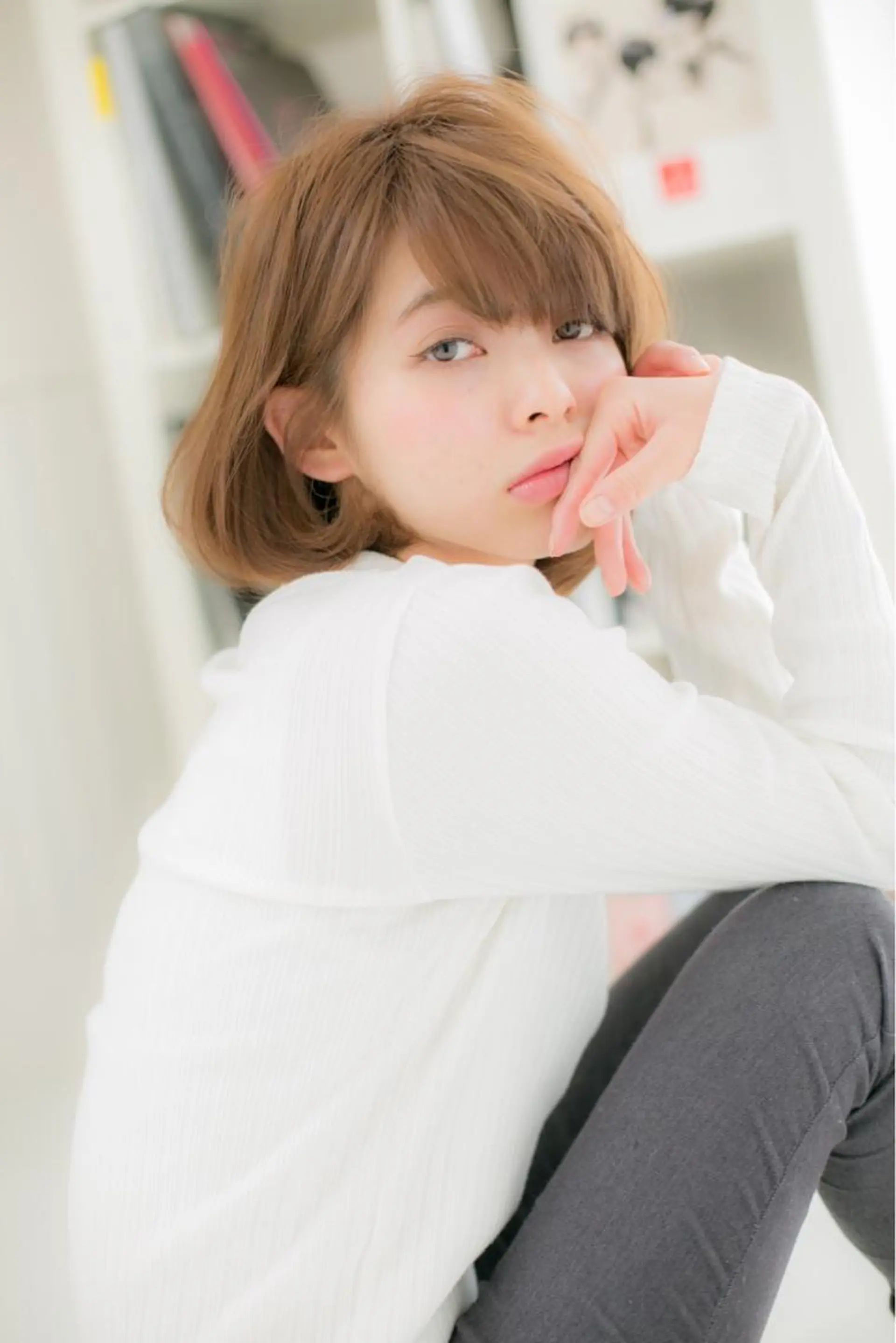 ショート カラー パーマ チーフデザイナー 若林　麻衣のヘアスタイル