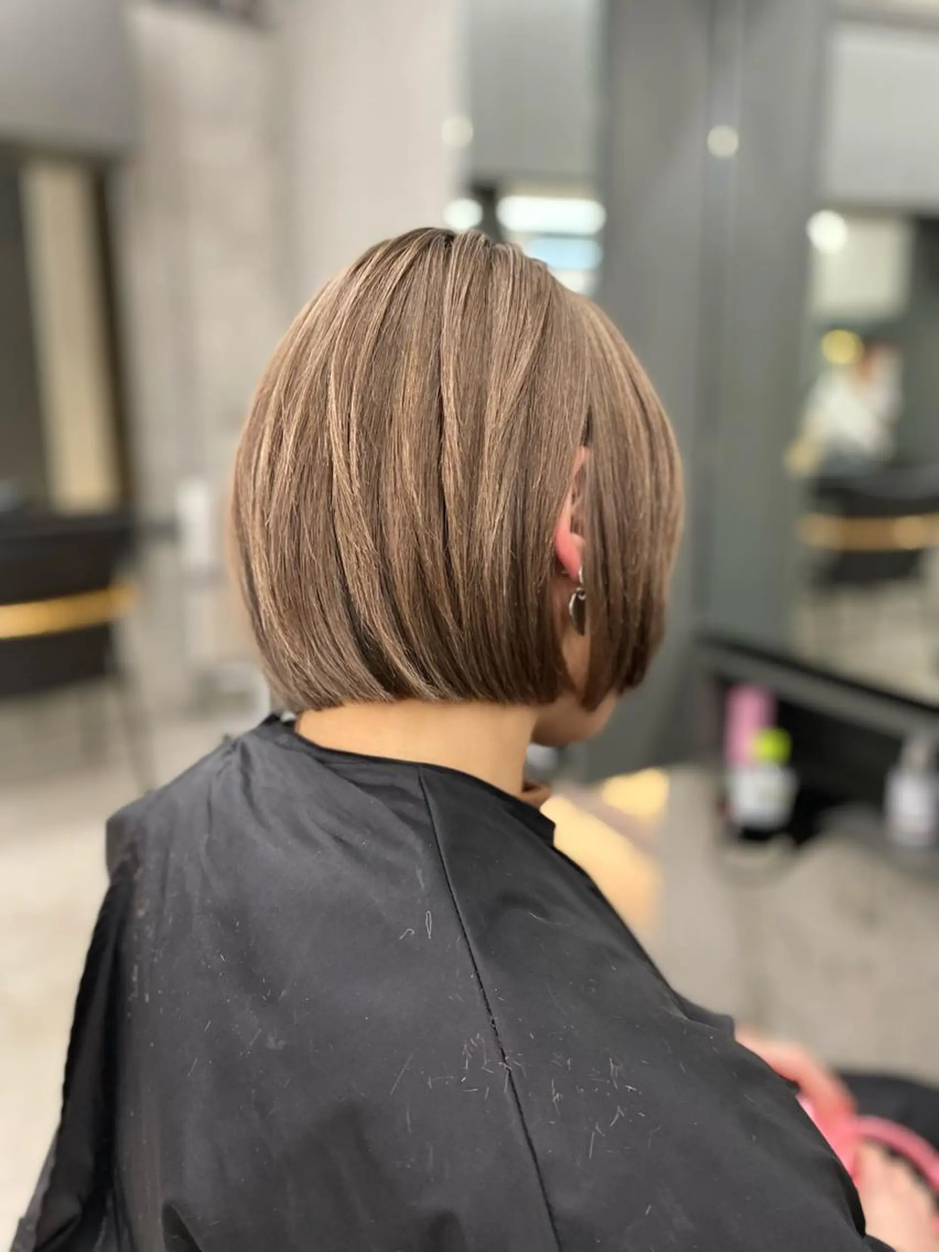 ミディアム カラー ヘアアレンジ カット ヘアカラー トリートメント mina 🌷のヘアスタイル