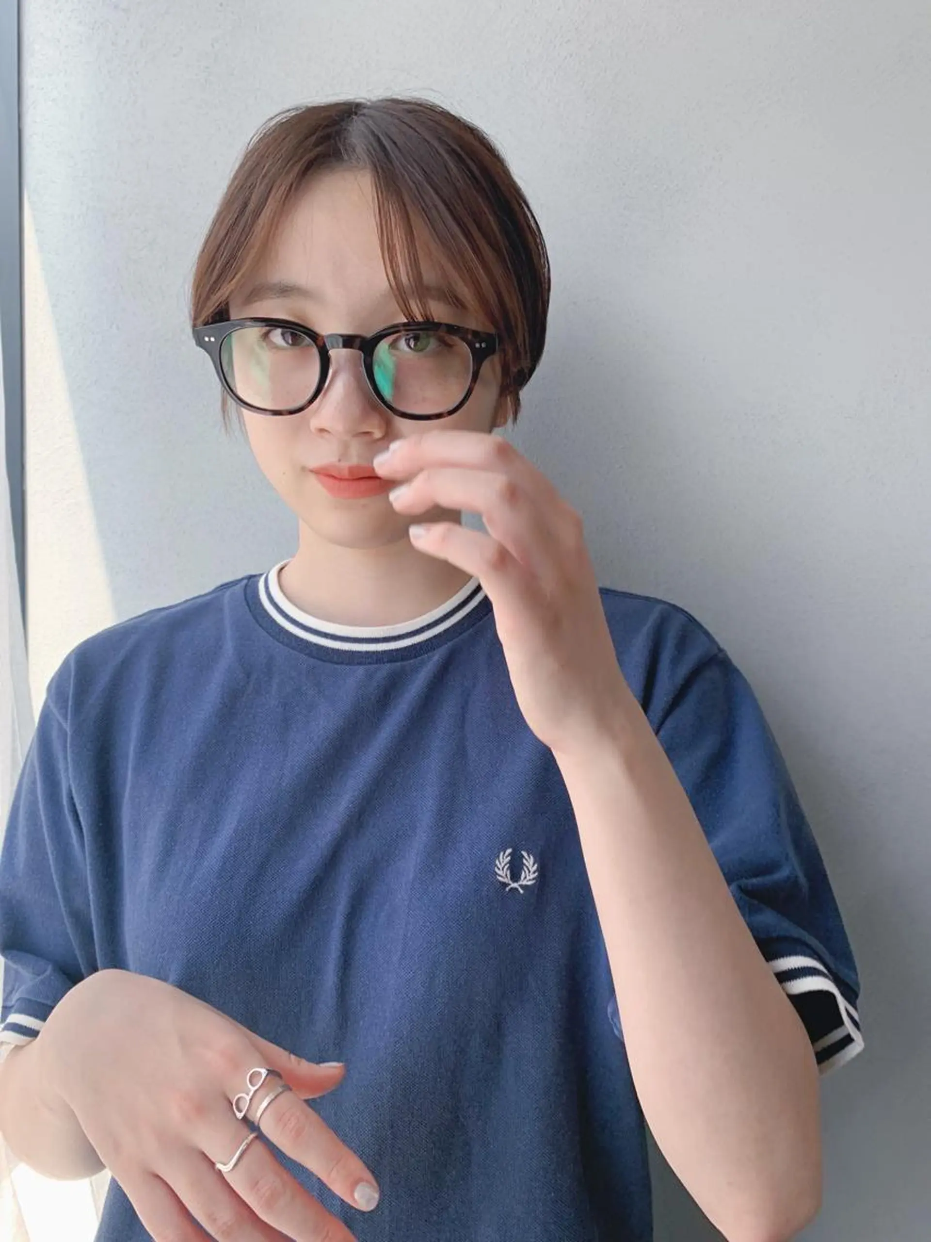 ショート カラー ボブパーマコテ巻き風 パーマNo1深江秀平のヘアスタイル